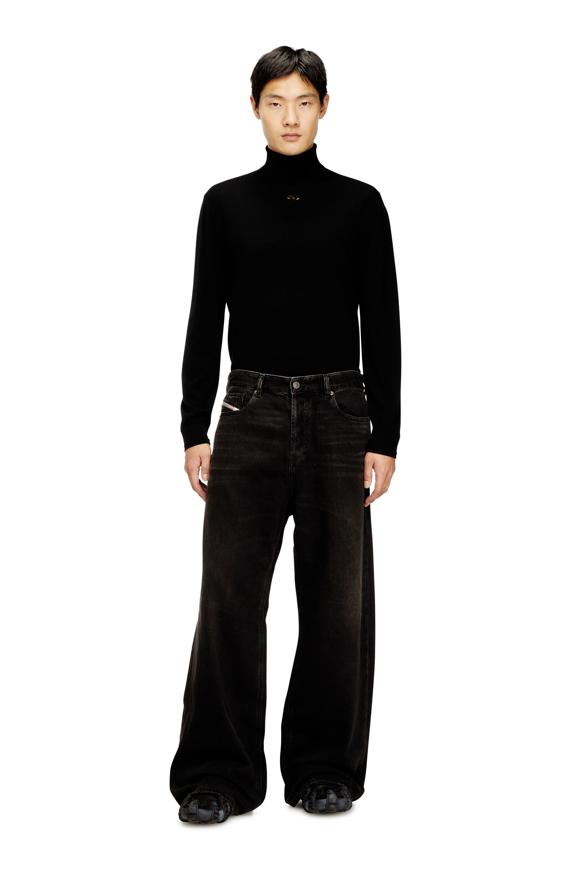 Diesel - Woman's Relaxed Jeans 1996 D-Sire 09J96, Black/Dark grey - 7