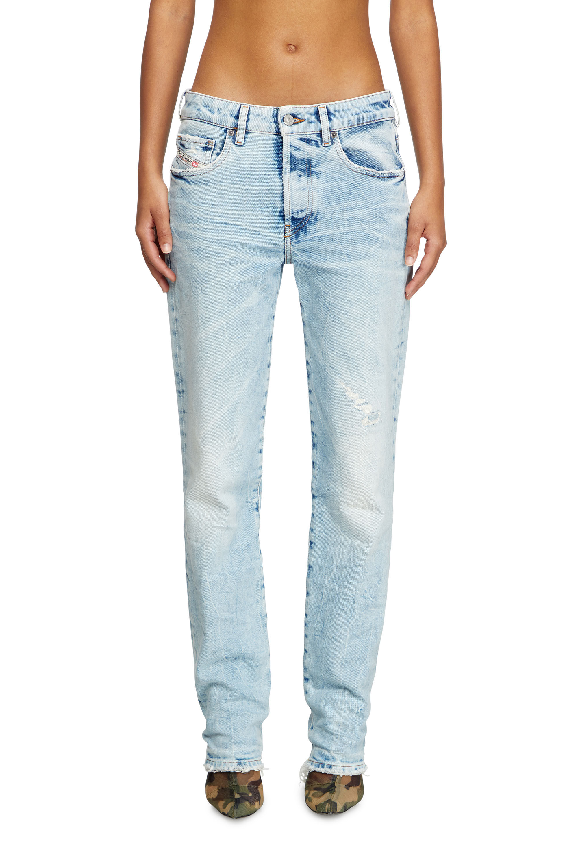 Diesel - Woman's Regular Jeans 1989 D-Mine 09L31, Light Blue - 3