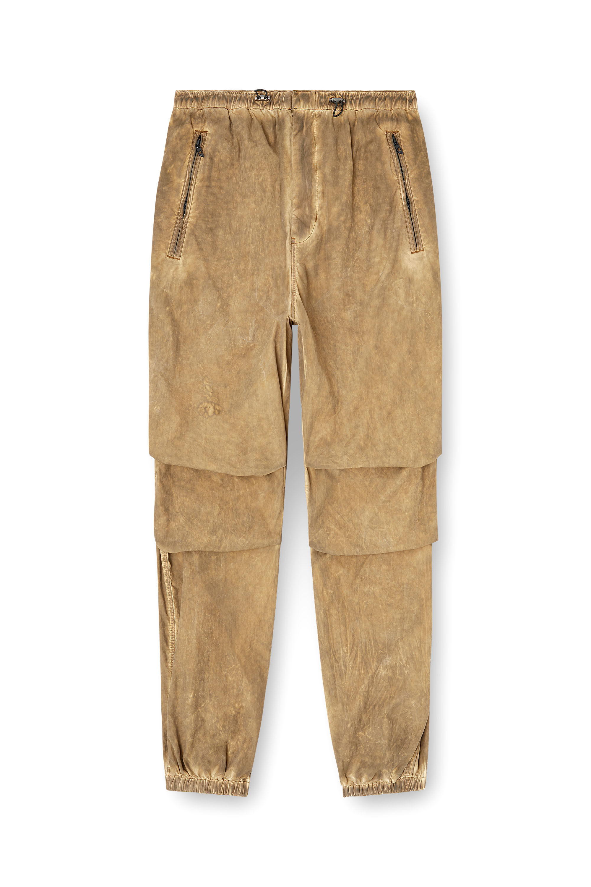 Diesel - P-STITCH-TREAT, Man's Cargo pants in dirt-effect Taslan in Light Brown - 2