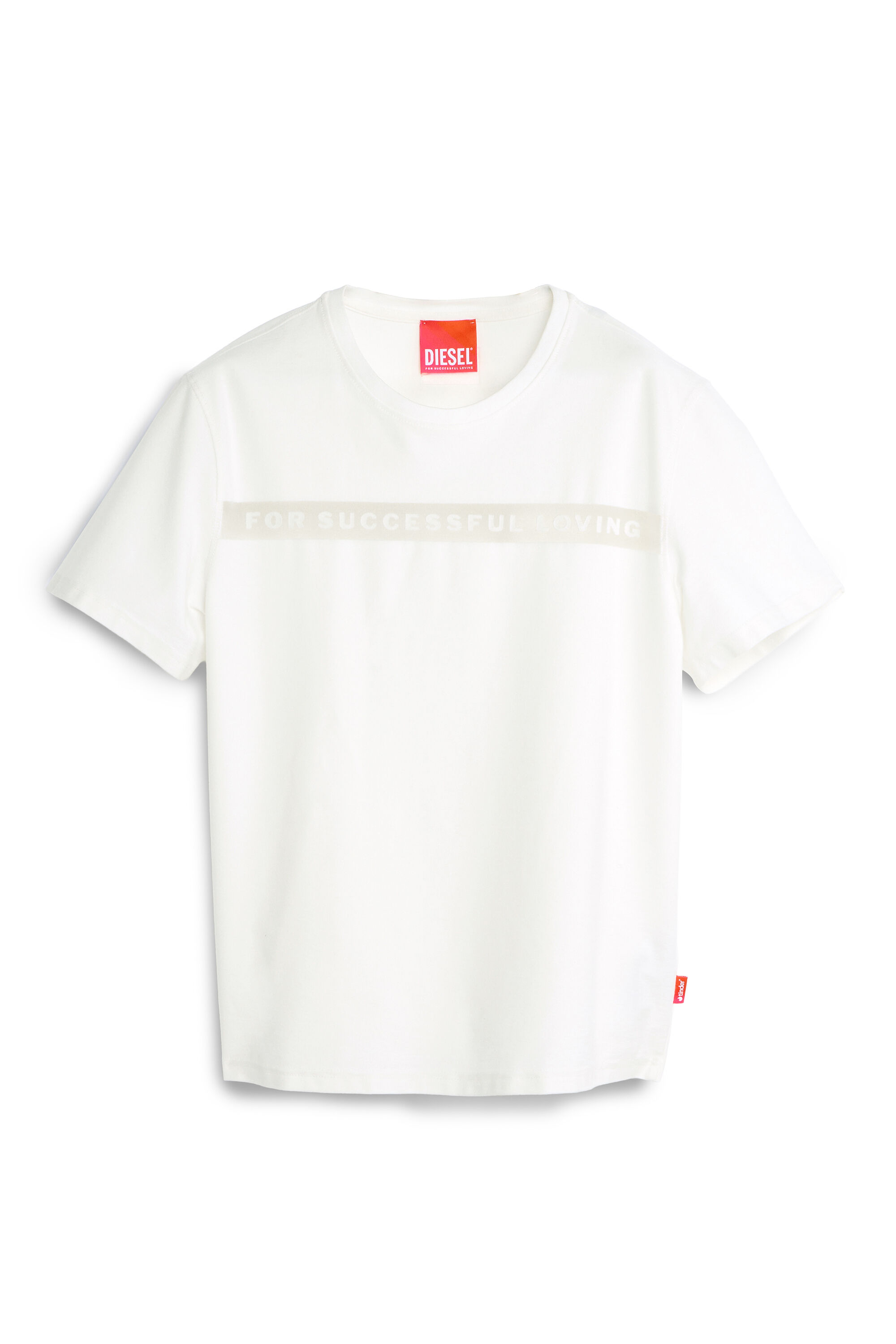 Diesel - PR-T-NOTS-CHI-R, Unisex's T-shirt with For Successful Loving logo in White - 2