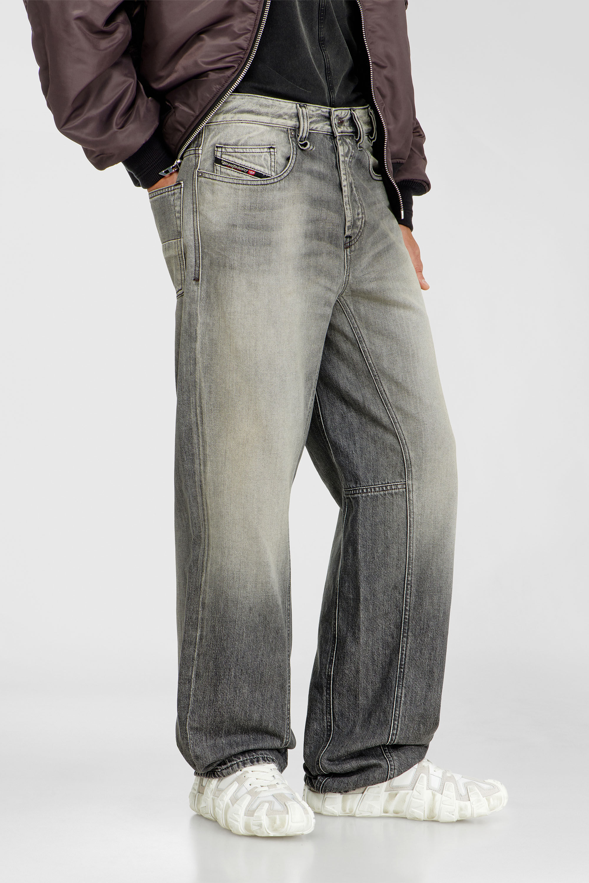 Diesel - Man's Relaxed Jeans 2001 D-Macro 09P56, Grey - 7