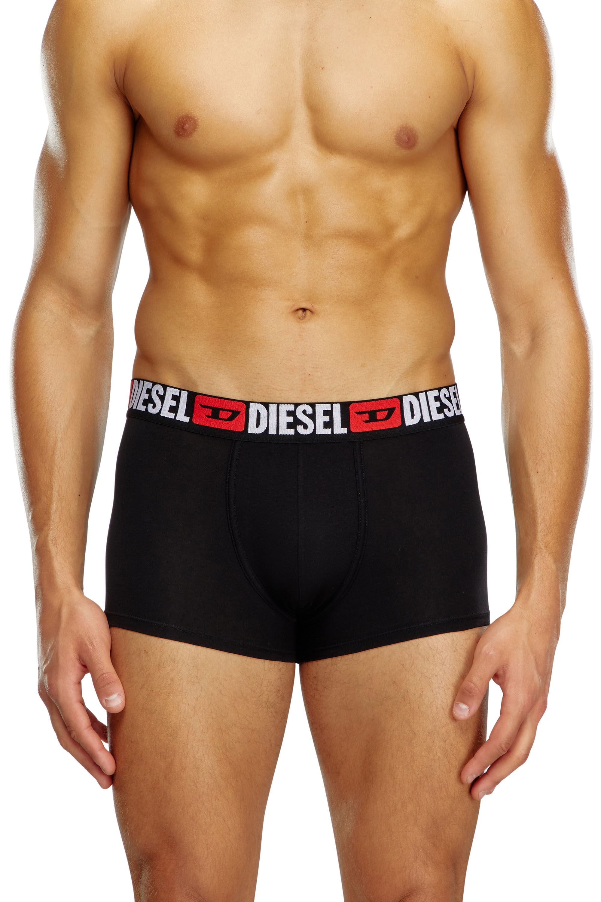 Men: Three-pack of all-over logo waist boxers | Diesel