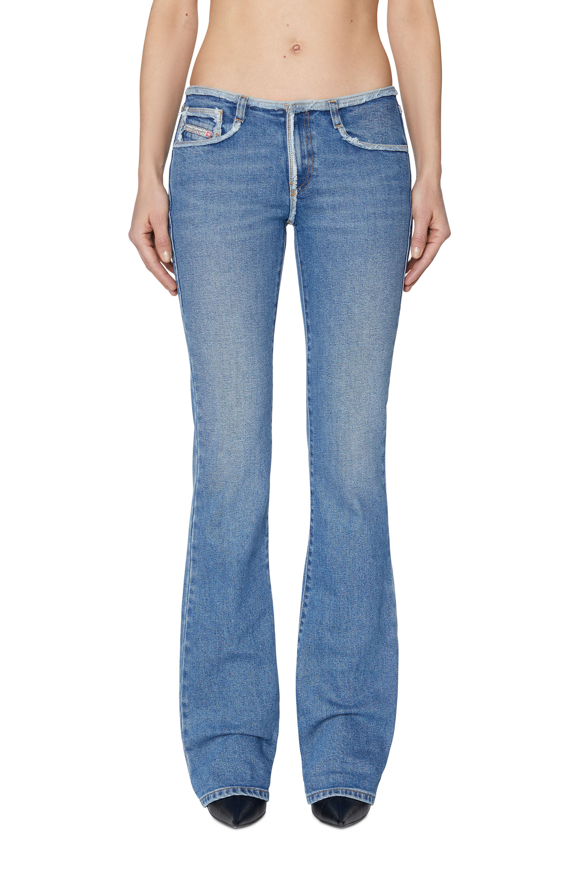 Diesel - 1969 D-EBBEY 09E19 Bootcut and Flare Jeans, Medium blue - Image 3