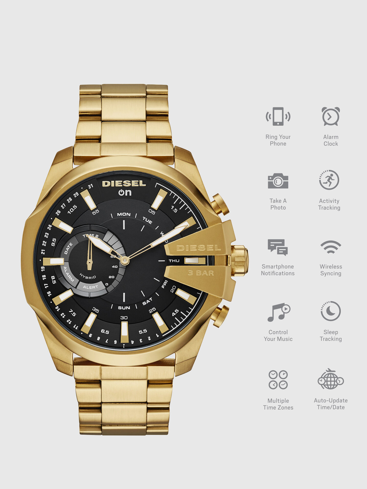 Diesel on mega online chief hybrid smartwatch
