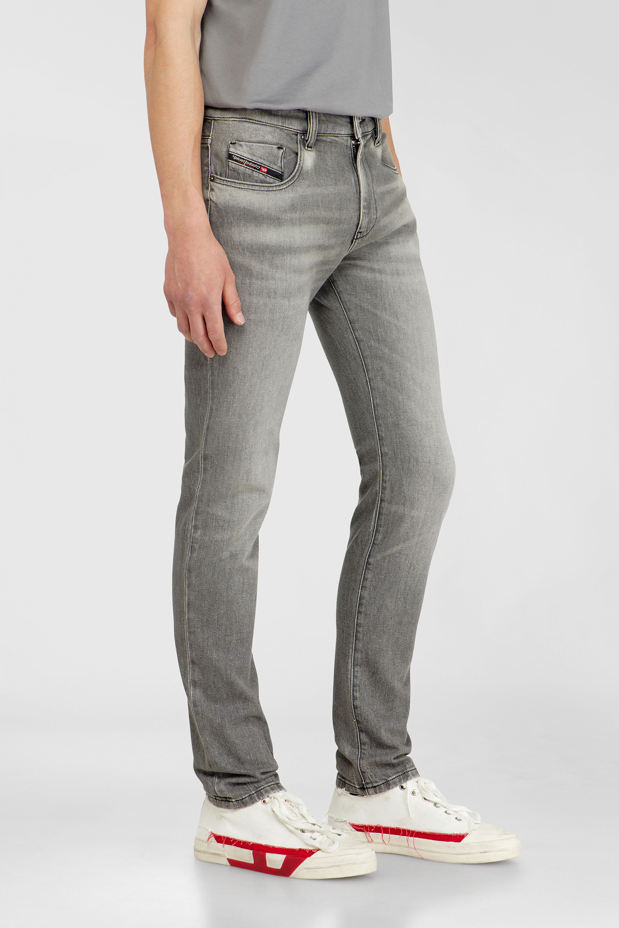 Diesel - Man's Slim Jeans 2019 D-Strukt 0KBBL, Light Grey - 7