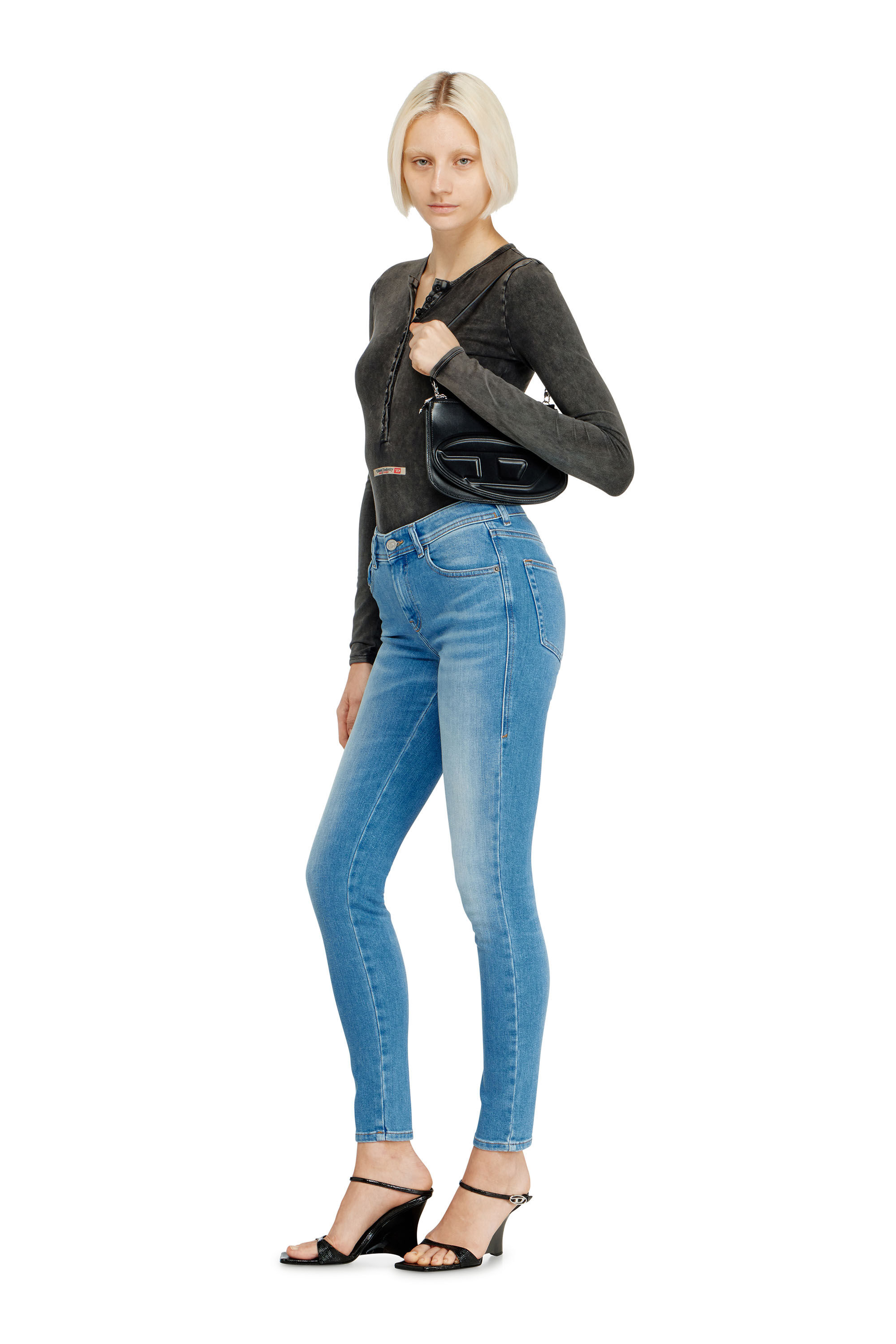 DIESEL デニム×レザー　2wayバッグ DIESEL（ディーゼル） バッグ ボストンバッグ ショルダーバッグ 2WAY