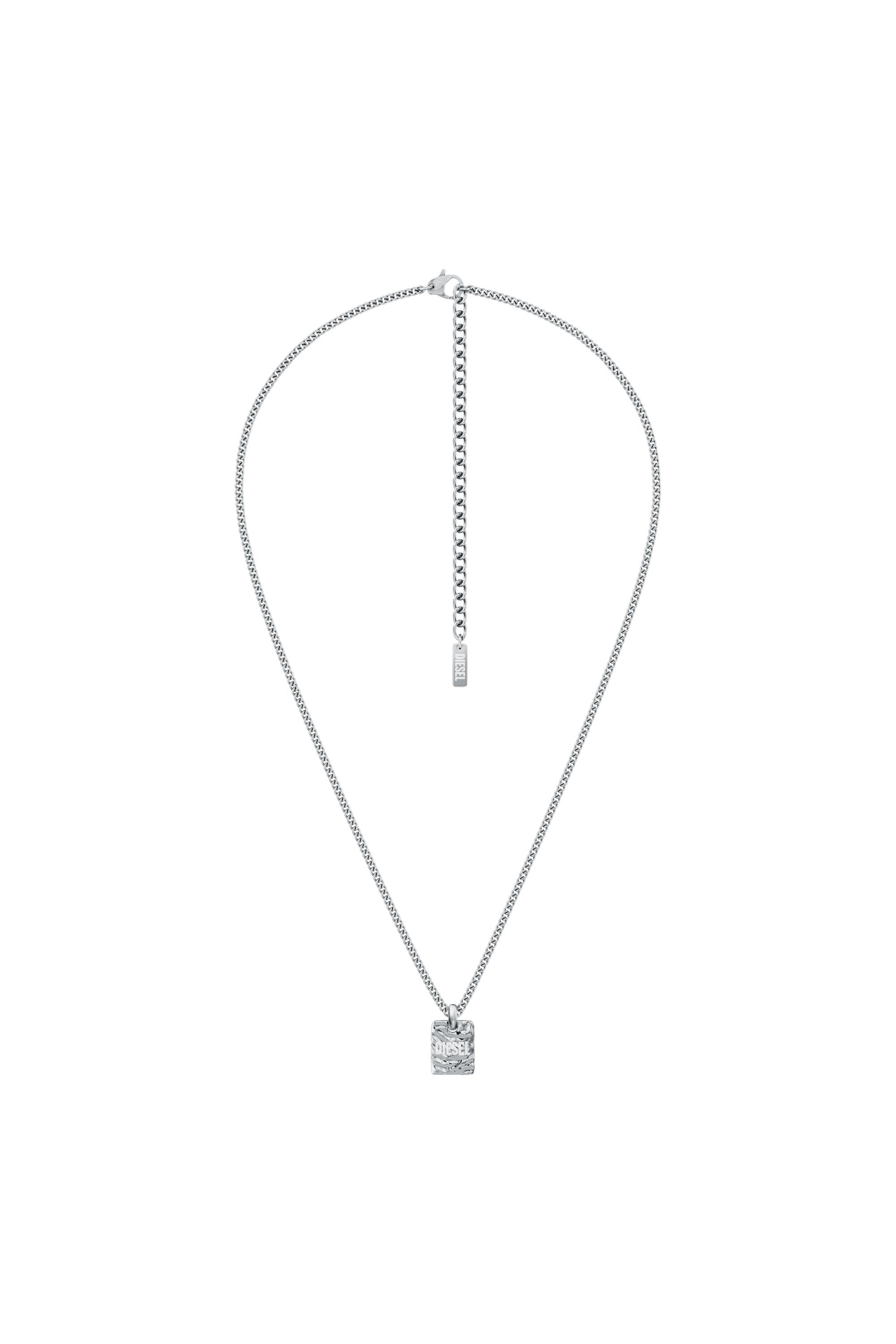 Diesel - DX1734040, Unisex's Stainless Steel Pendant Necklace in Silver - 1