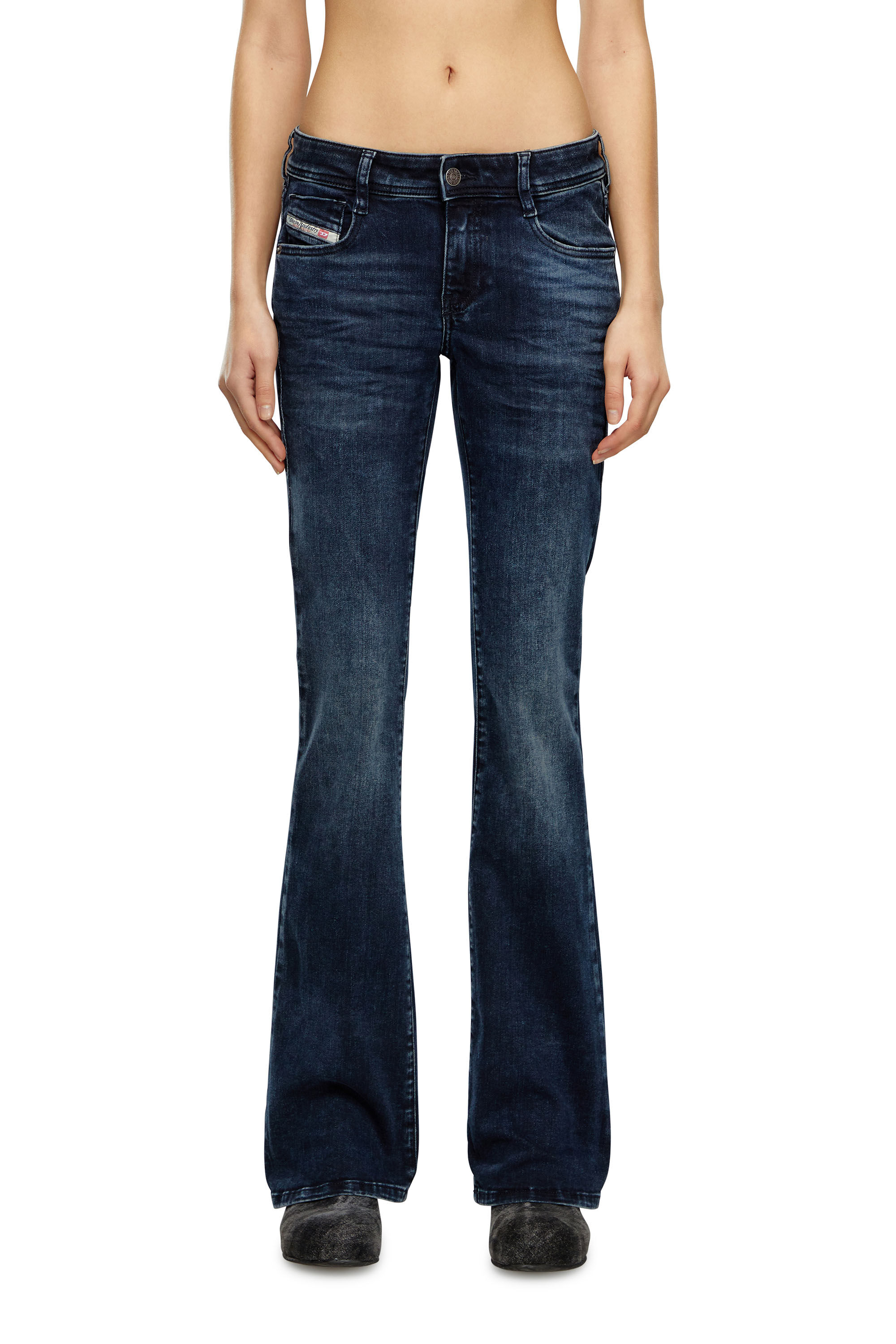 DIESEL ◆デニム｜Bootcut And Flare Jeans 1969 D-Ebbey 0ajeu 1969 D-Ebbey Women: Bootcut Flare Jeans, Dark blue denim