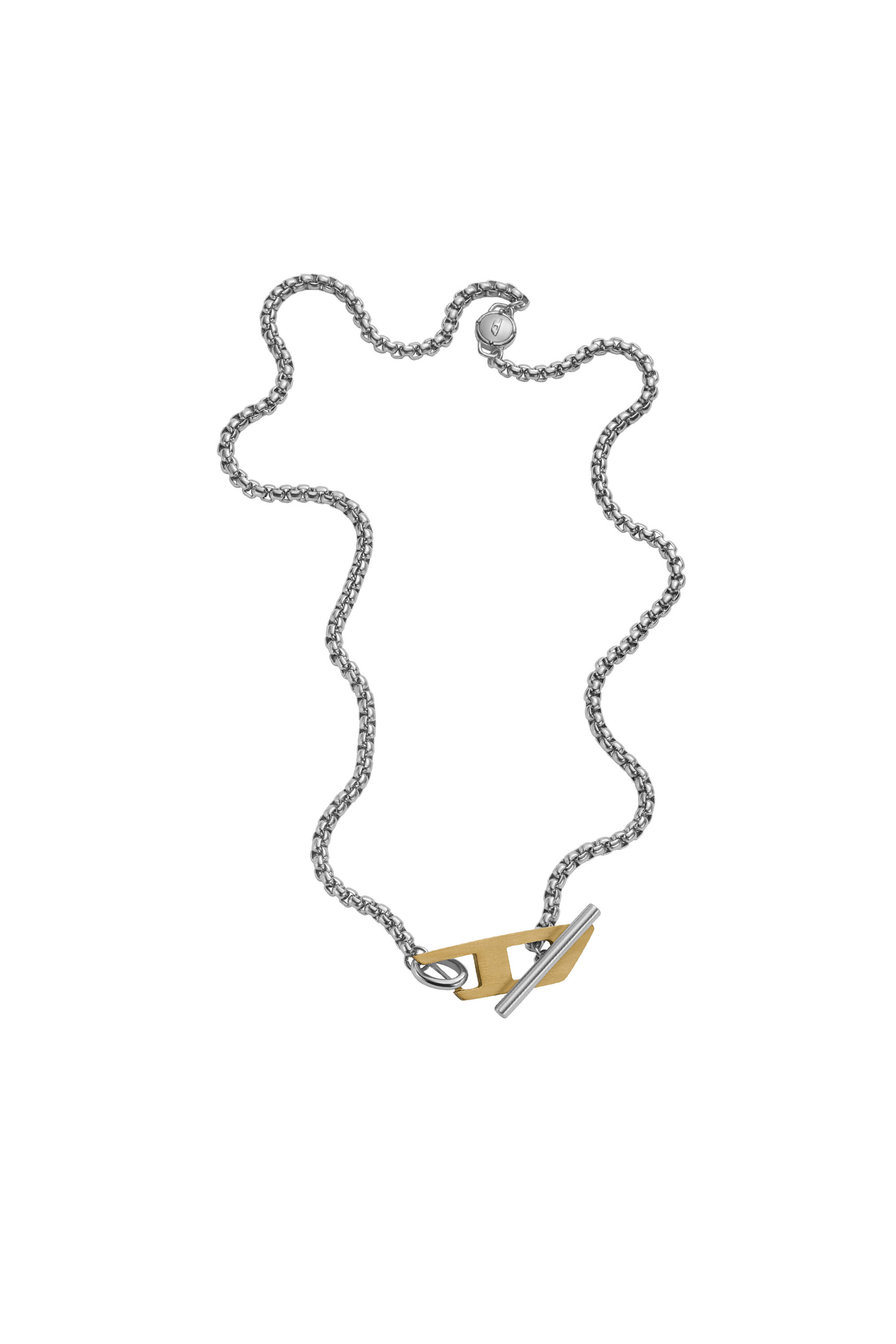 DX1378: Two-Tone Stainless Steel Choker Necklace | Diesel