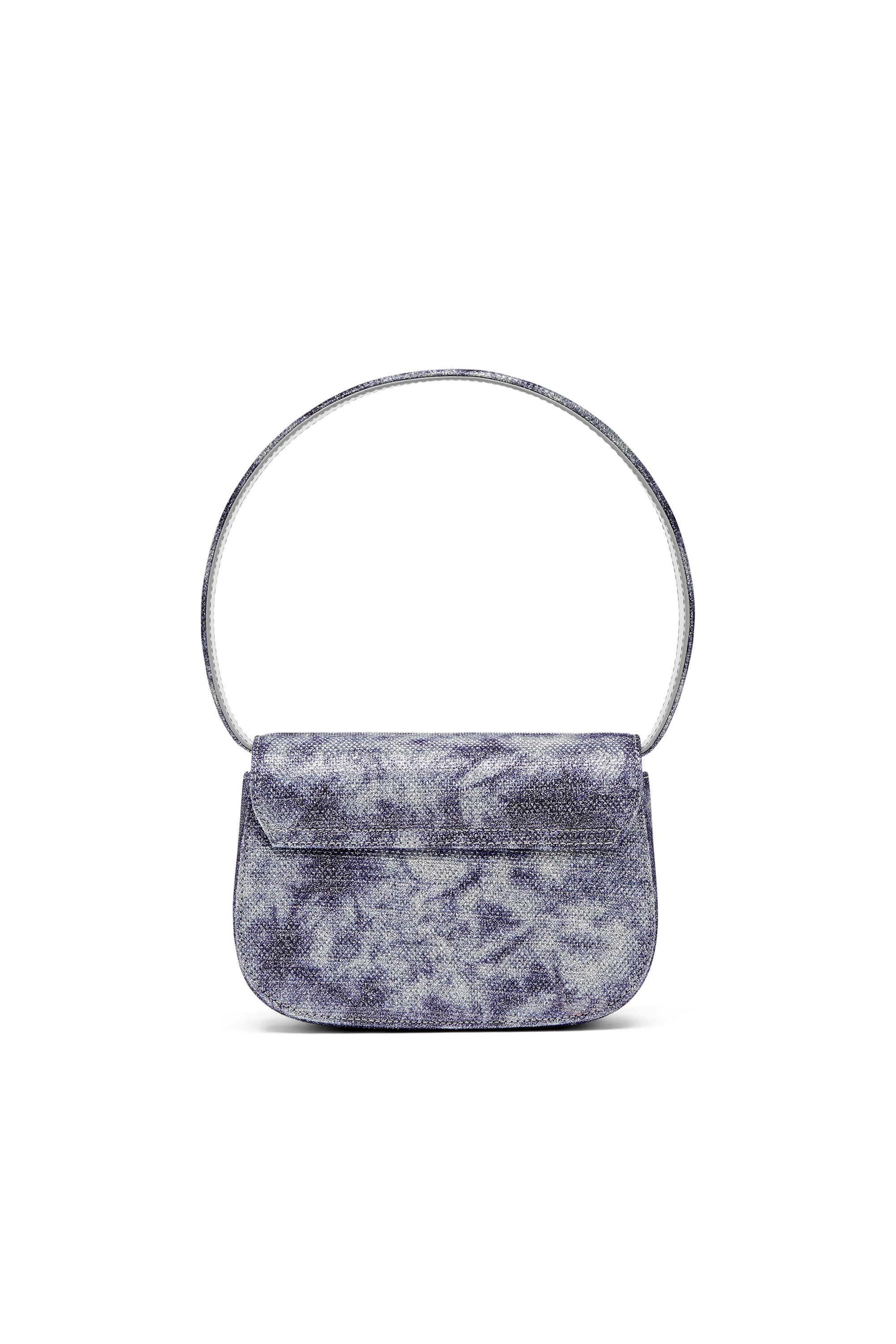 Diesel - 1DR, Woman's 1DR-Iconic shoulder bag in shimmer fabric in Blue - 3
