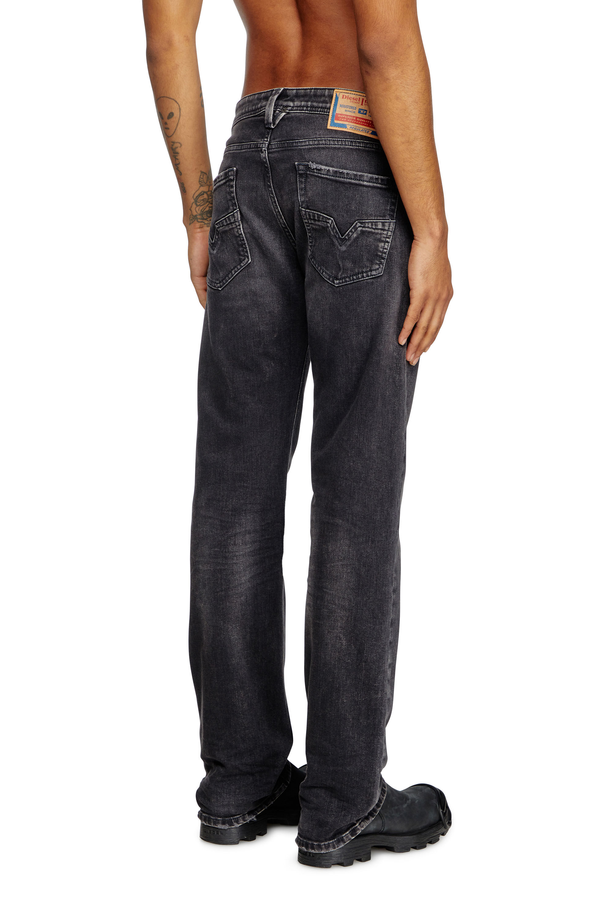 Men's Regular Jeans | Black/Dark grey | Diesel 1985 Larkee