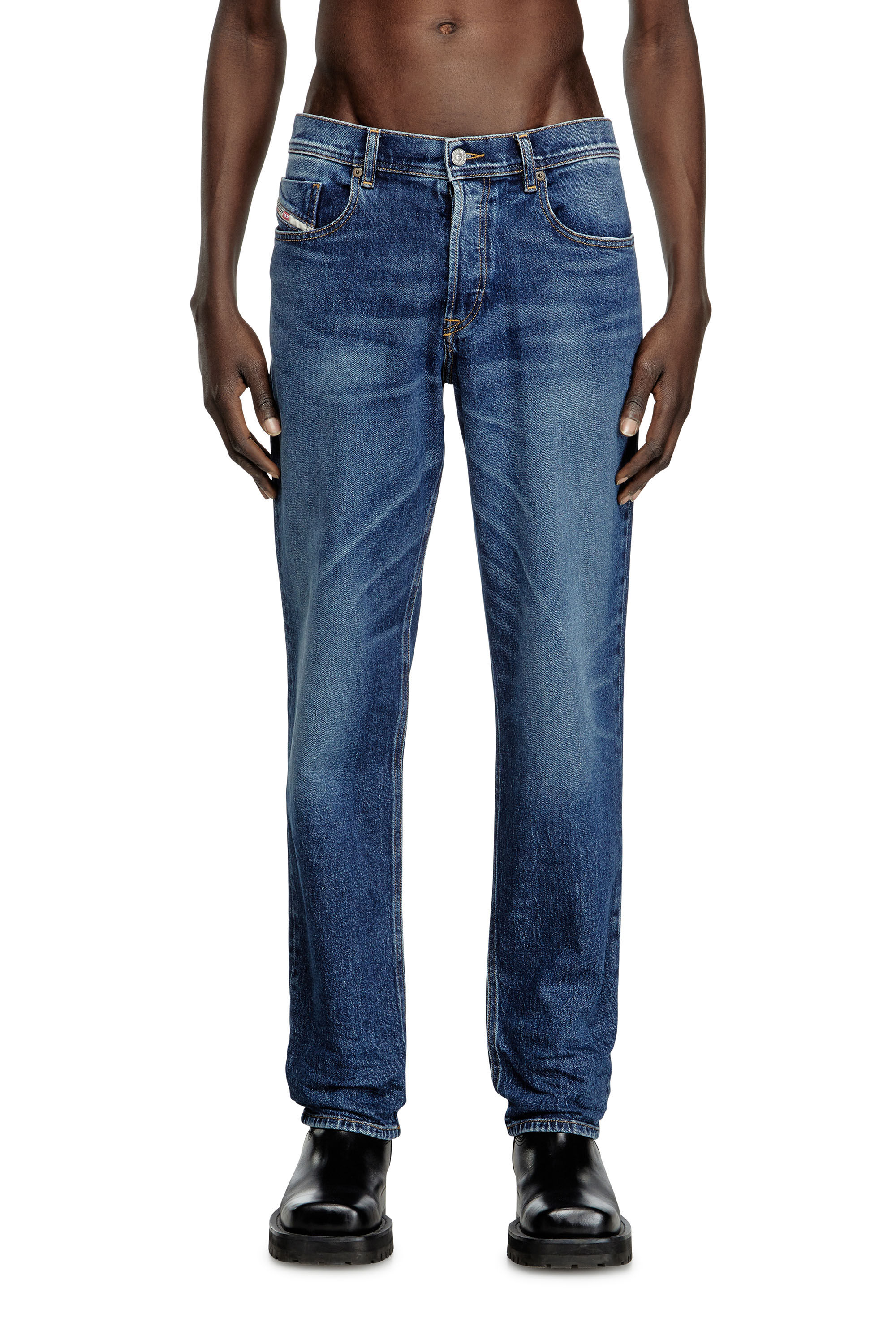 Diesel - Man's Regular Jeans 2023 D-Finitive 09L21, Dark Blue - 3