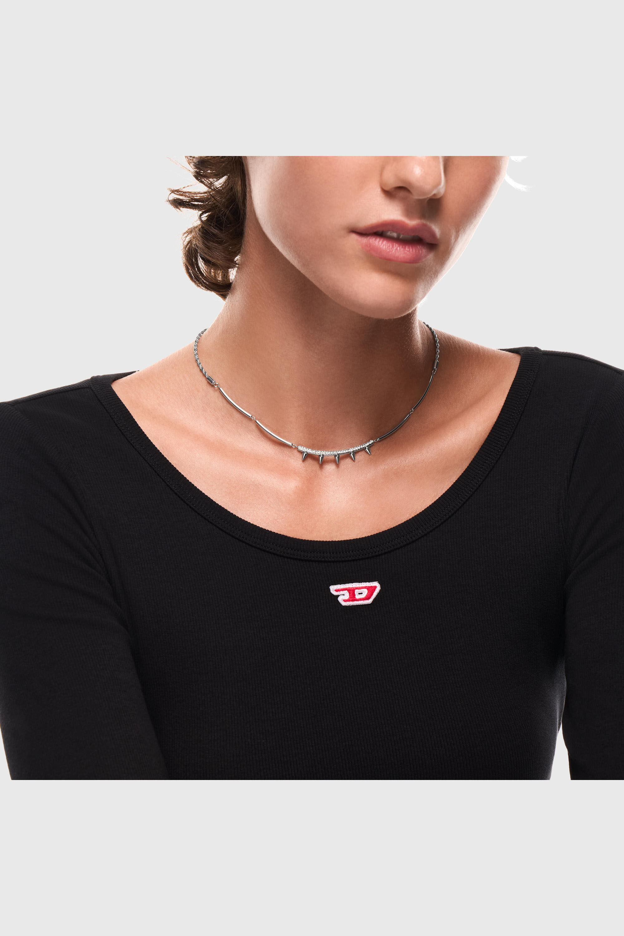 Women's Stainless Steel Chain Necklace | Silver | Diesel {{Country}}