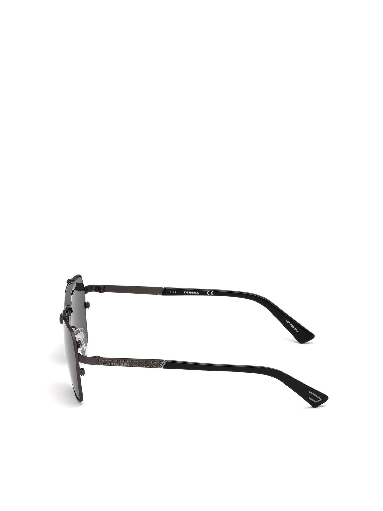 Diesel - DL0256, Man's Hexagonal shape eyewear in Black - 3