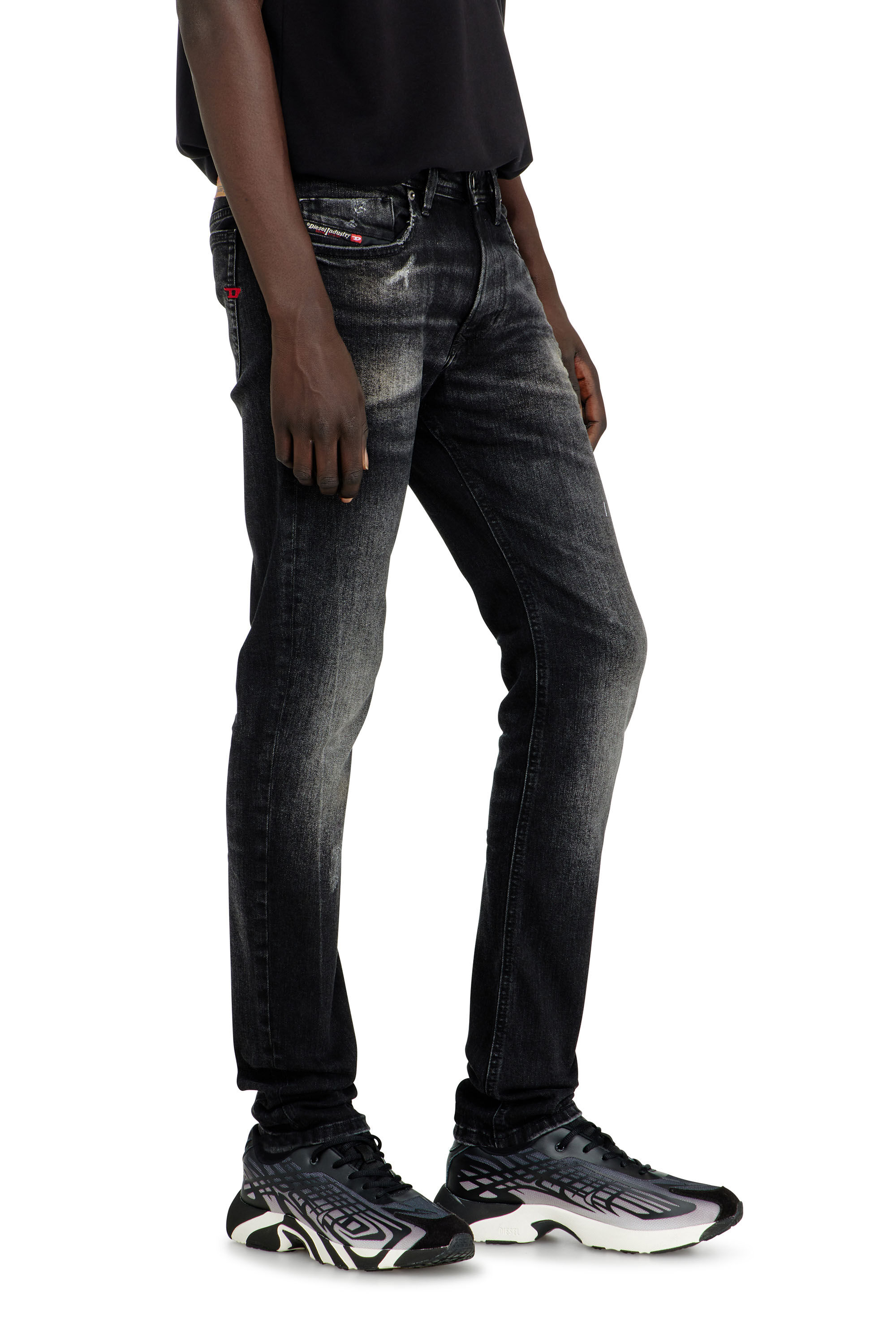 Men's Skinny Jeans | Black/Dark grey | Diesel 1979 Sleenker