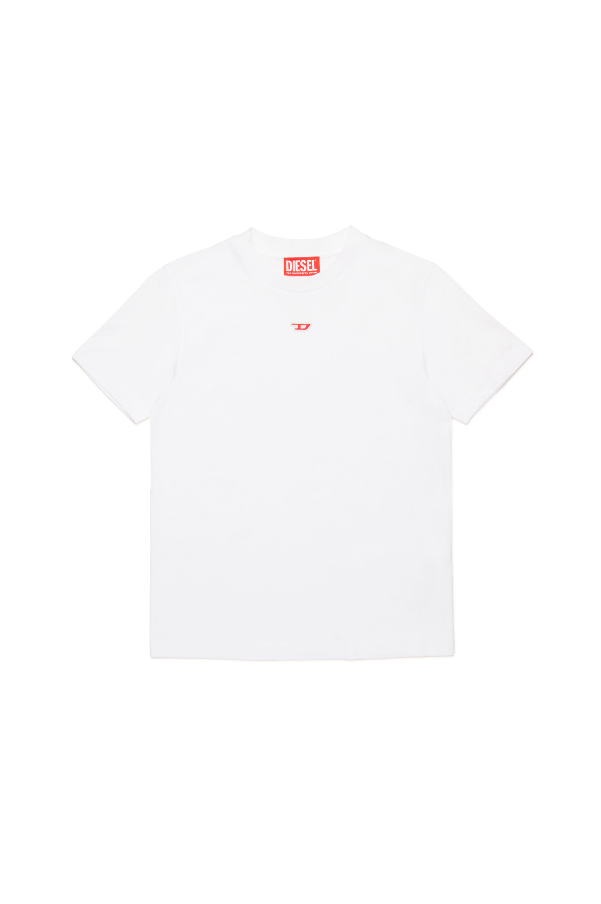 Diesel - TDIEGORD, Unisex's T-shirt with D logo in White - 1