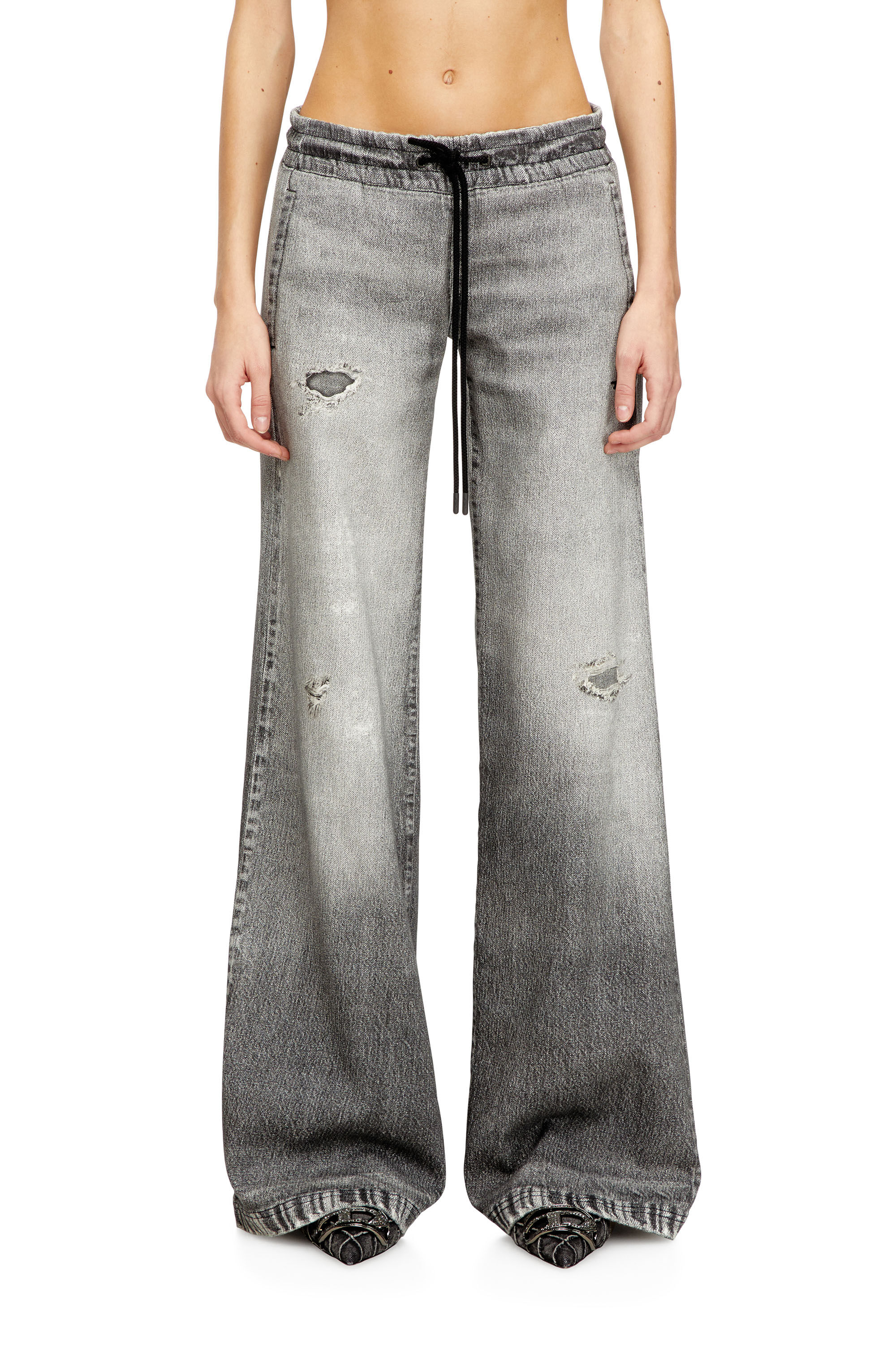 Diesel - Woman's Relaxed 2078 D-Ainty Joggjeans&reg; 068US, Grey - 3