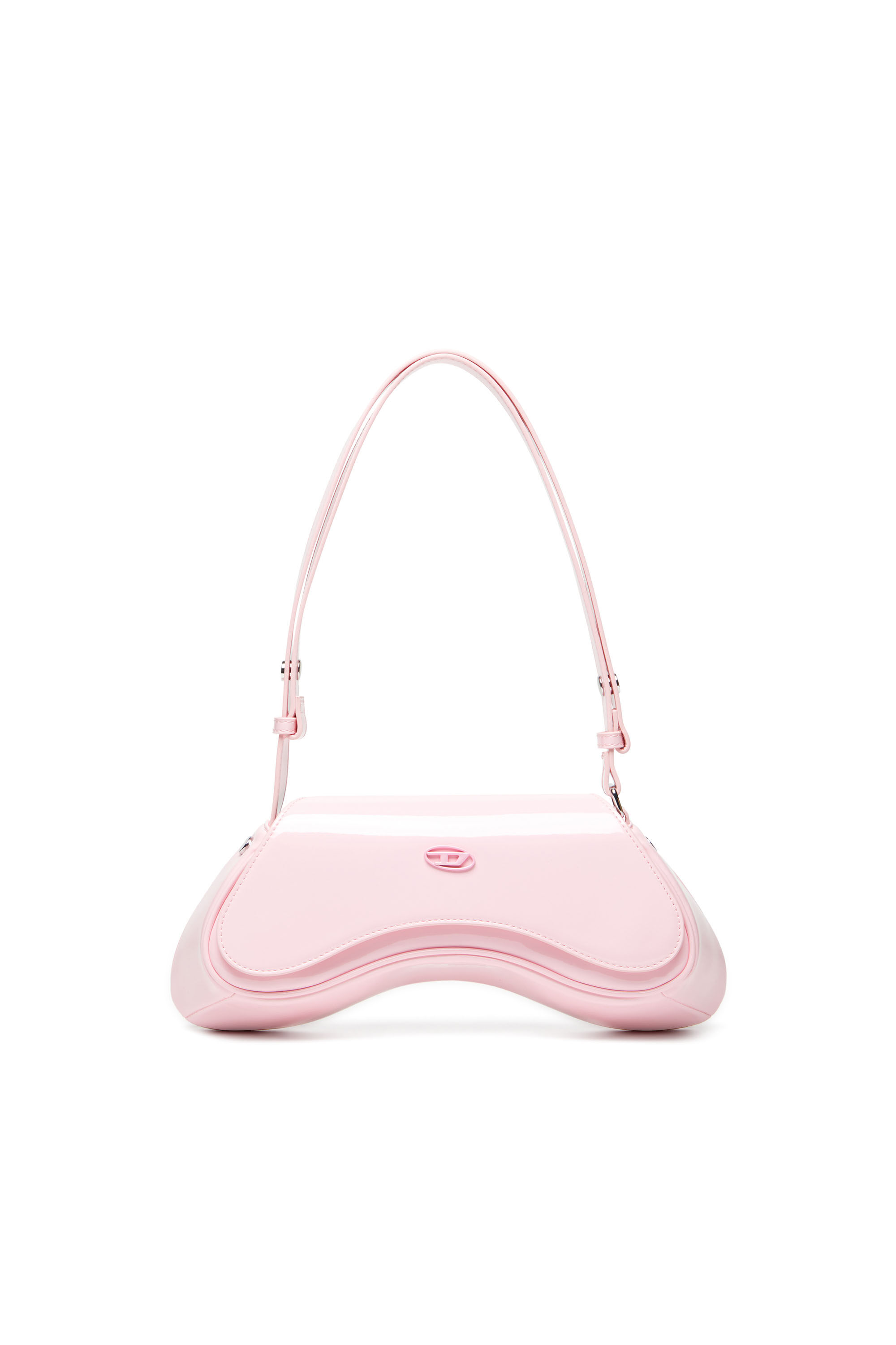 Women's Play-Crossbody bag in glossy PU | Pink | Diesel