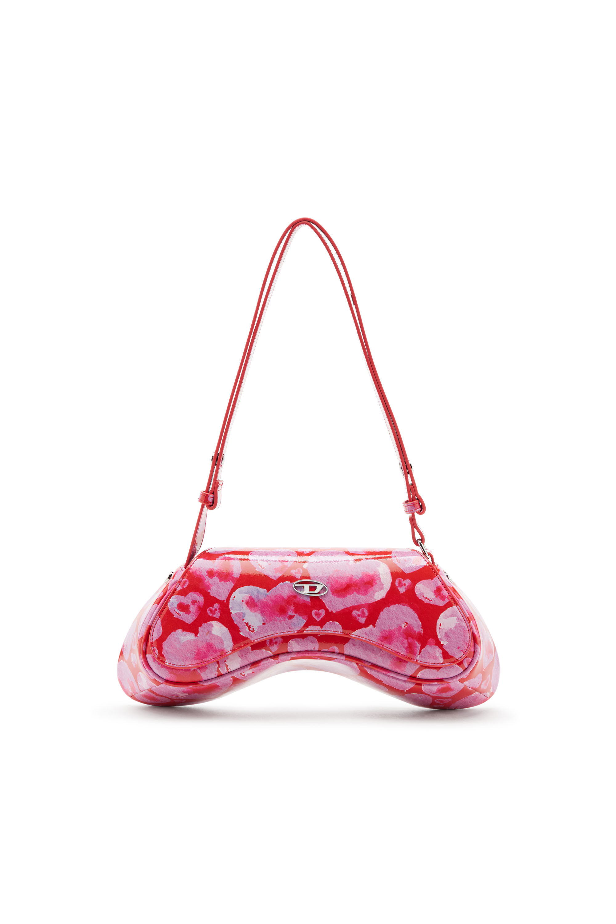 Women's St Valentine-Play-Crossbody bag with all-over heart print
