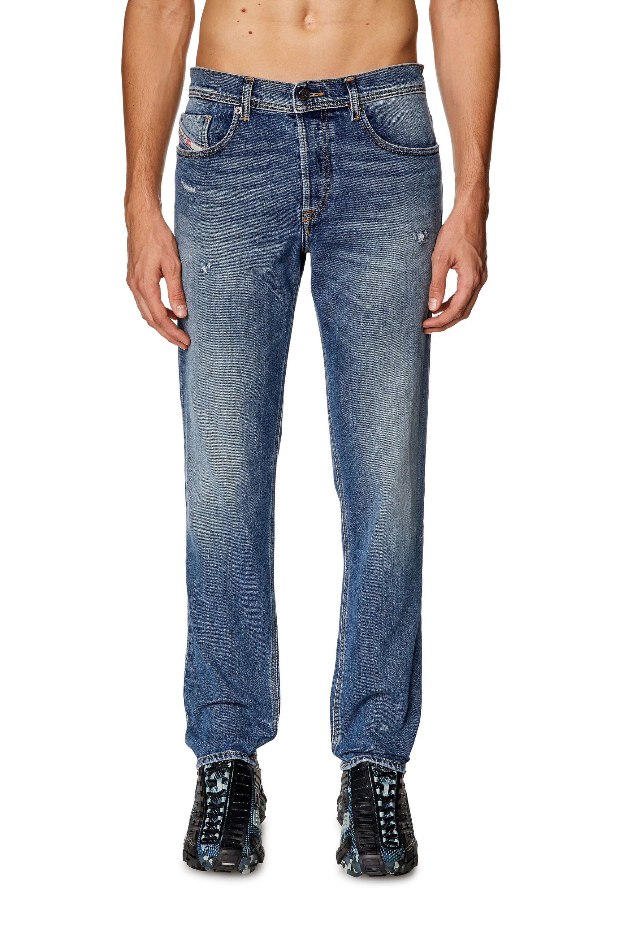 Diesel - Tapered Jeans 2023 D-Finitive 09I16, Medium blue - Image 3