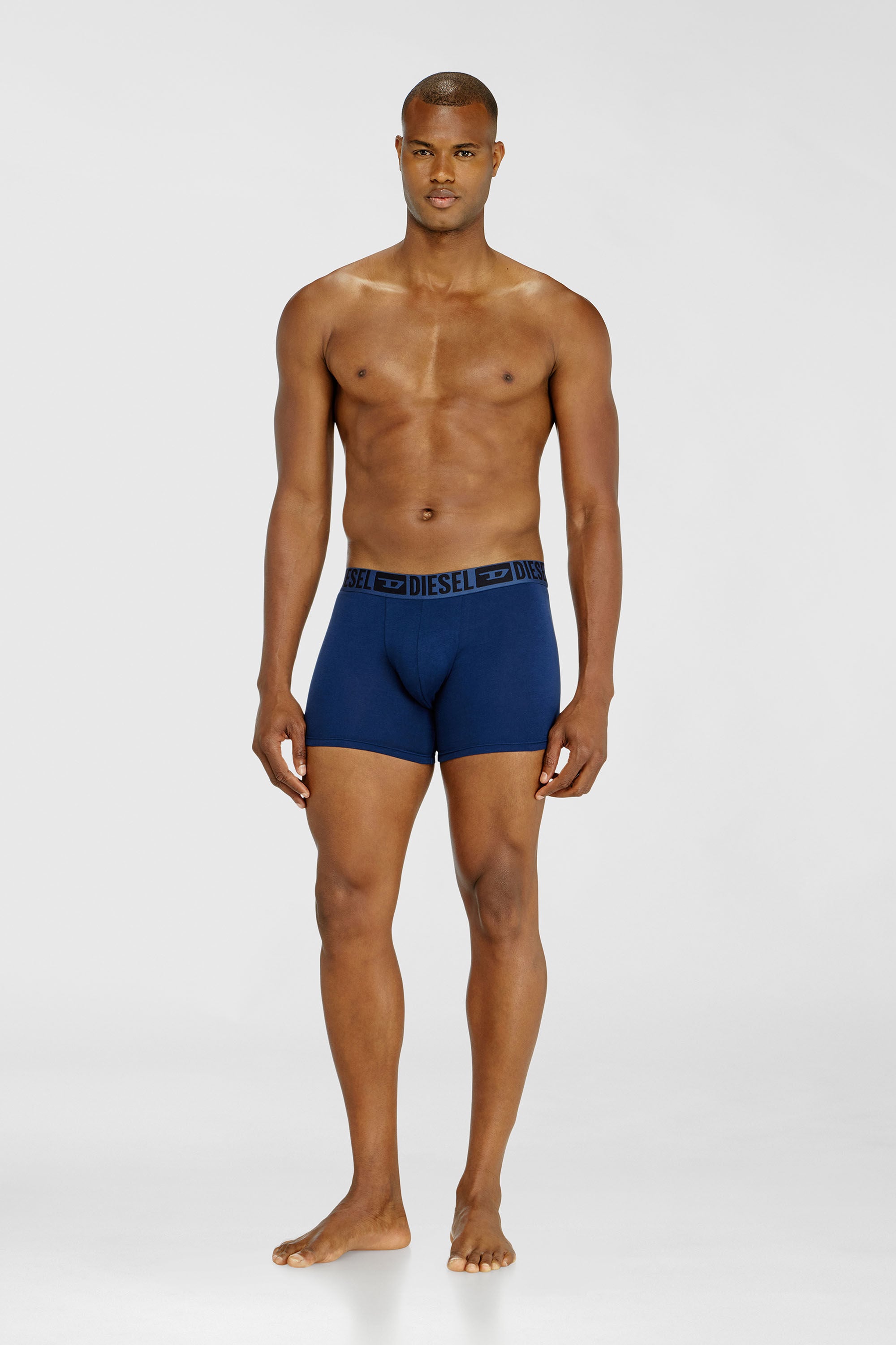 Diesel - SEBASTIAN-D-CORE-3PACK, Man's Three-pack boxer briefs in stretch cotton in Black/Blue - 1