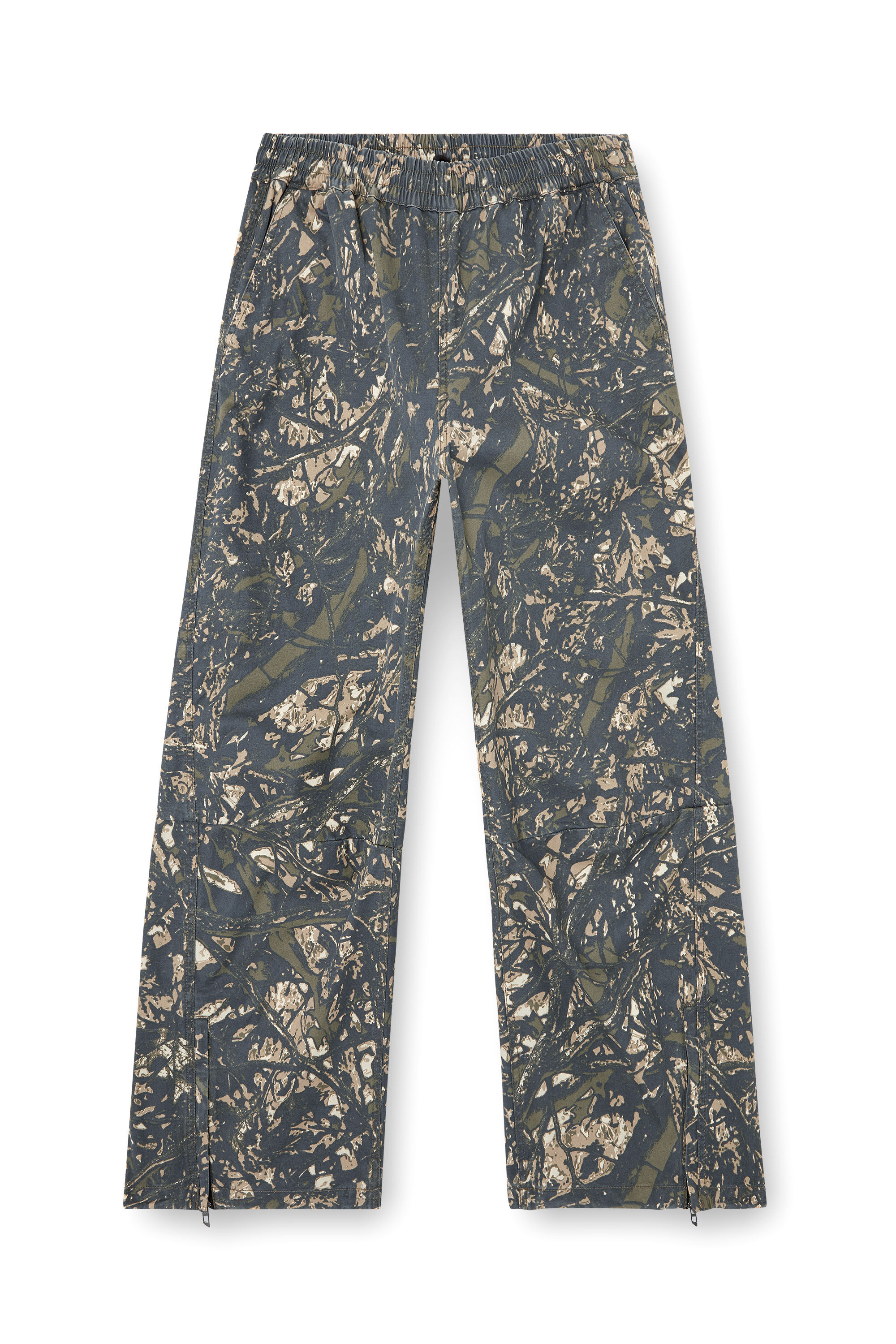 Diesel - P-LINT, Man's Stylised camo utility pants in Green/Brown - 2
