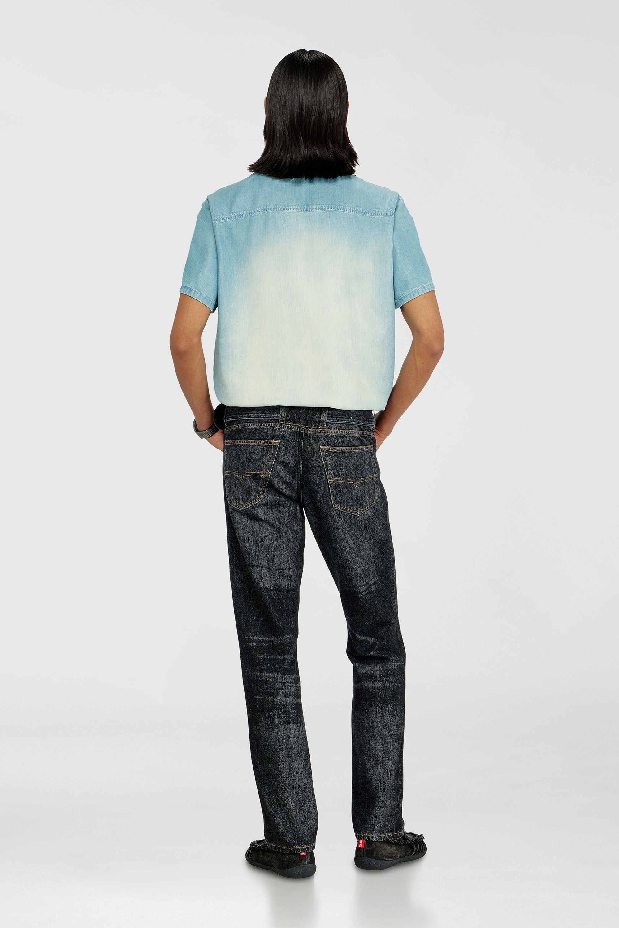 Diesel - Man's Slim Jeans D-Villus 09Q24, Black/Dark grey - 3