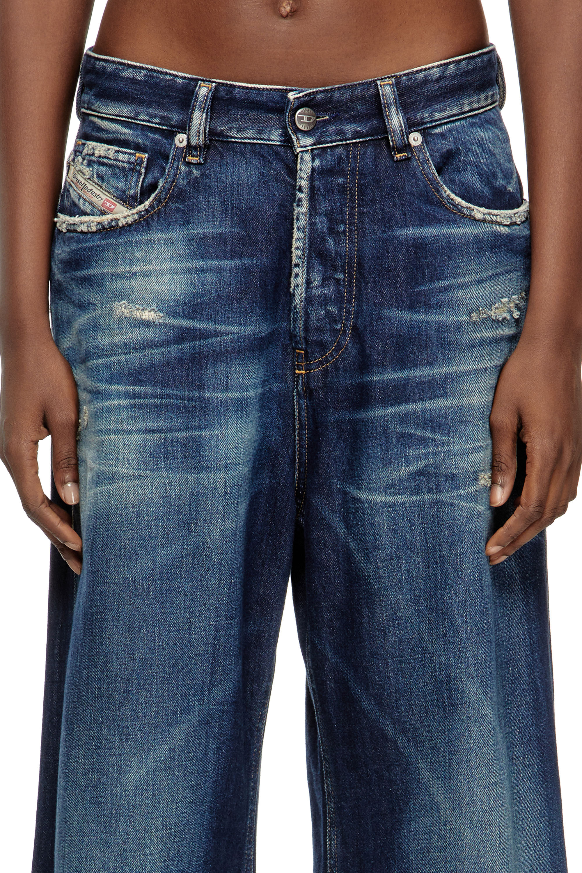 Diesel - Woman's Relaxed Jeans 1996 D-Sire 09M06, Dark Blue - 5
