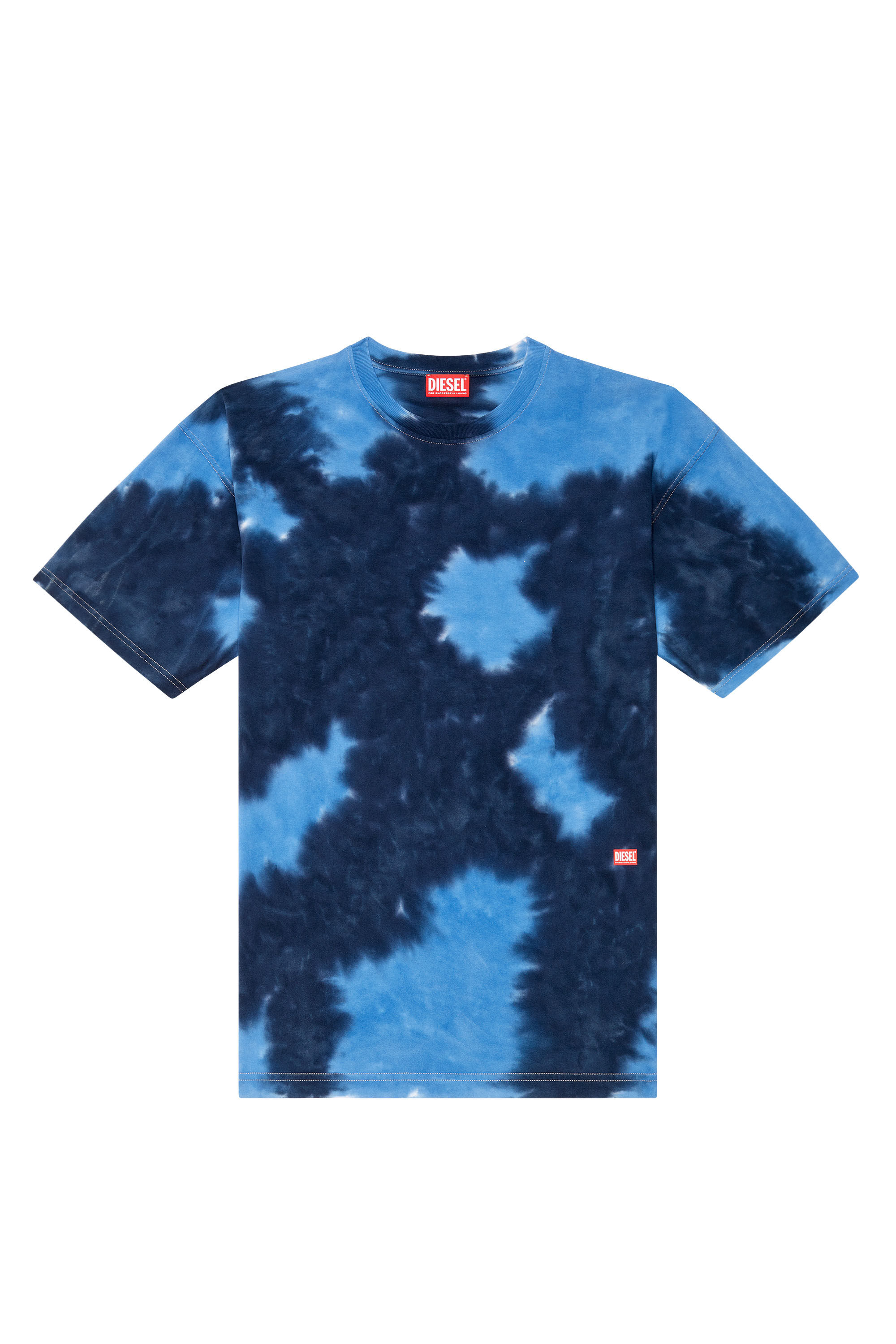 【DIESEL】NAVY BLUE T-BOXT-N15 T-SHIRT Men's T-shirt in tie-dye jersey | Blue | Diesel