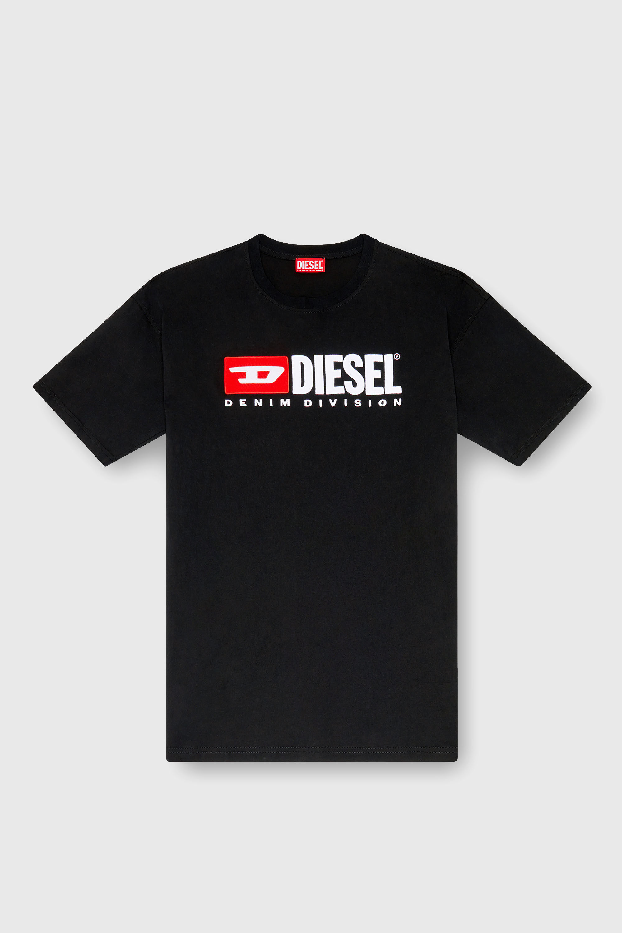 Diesel - T-BOXT-DIV, Man's T-shirt with Diesel patch logo in Black - 2
