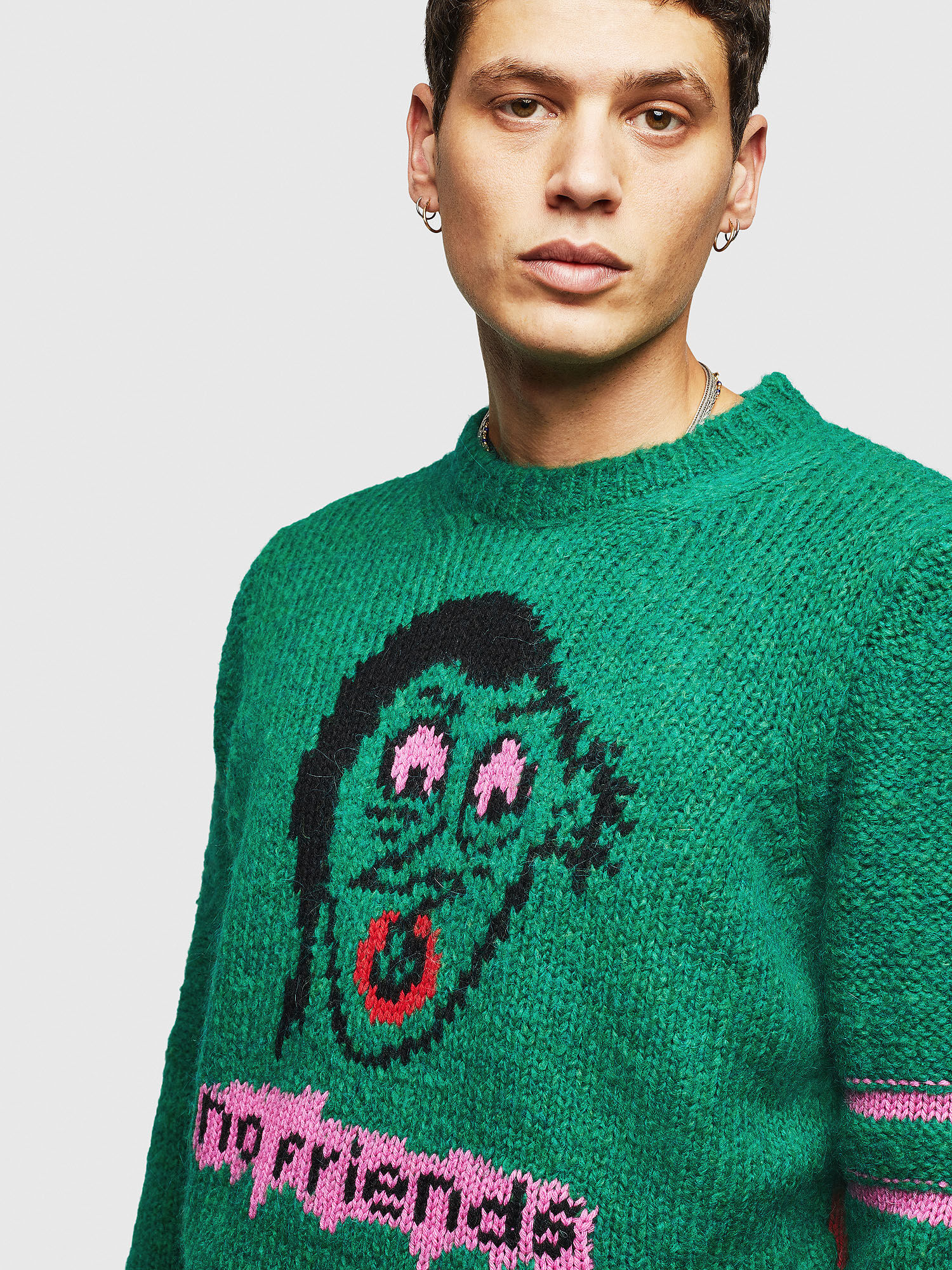 diesel green sweater