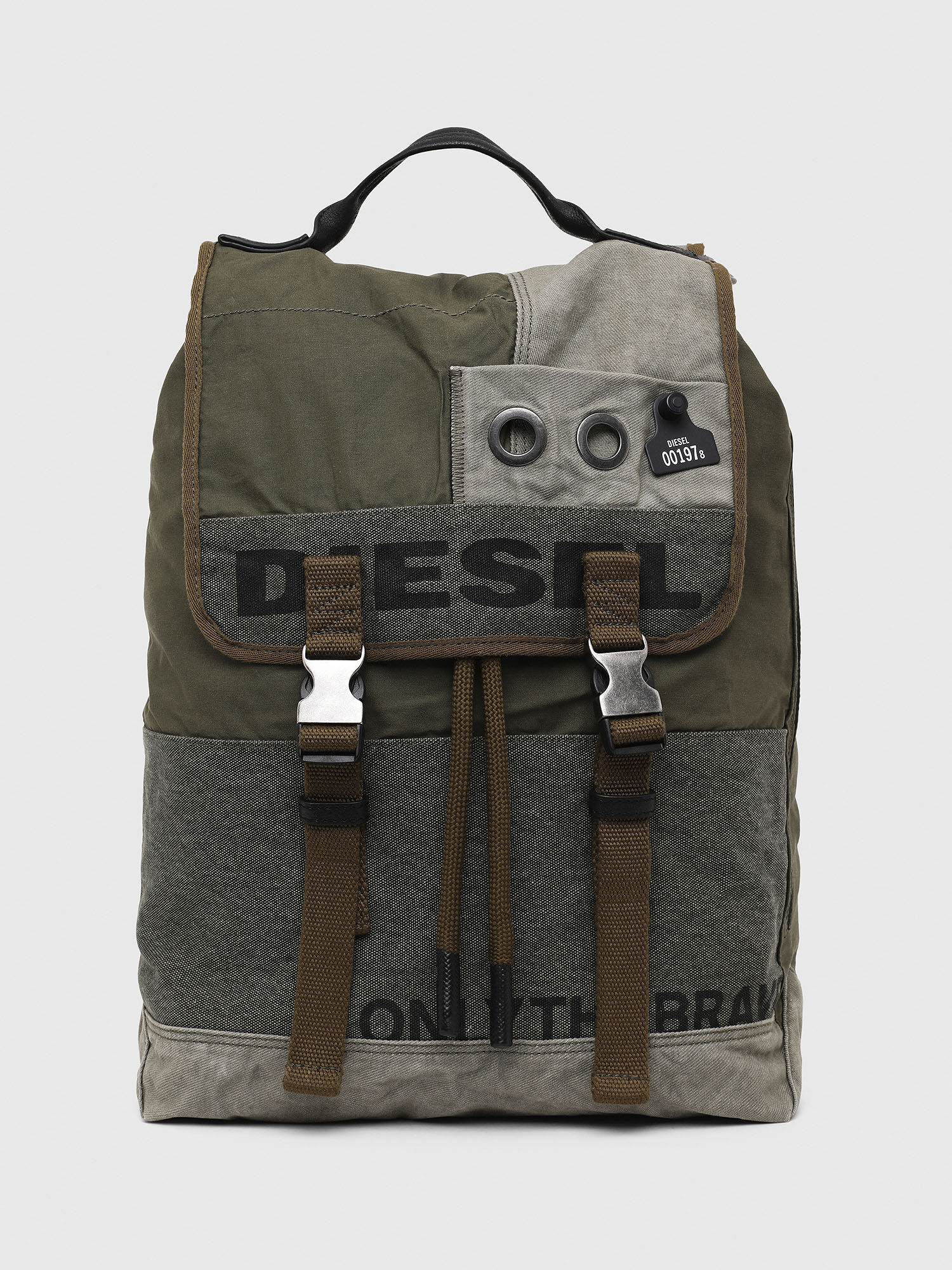 olive green backpack