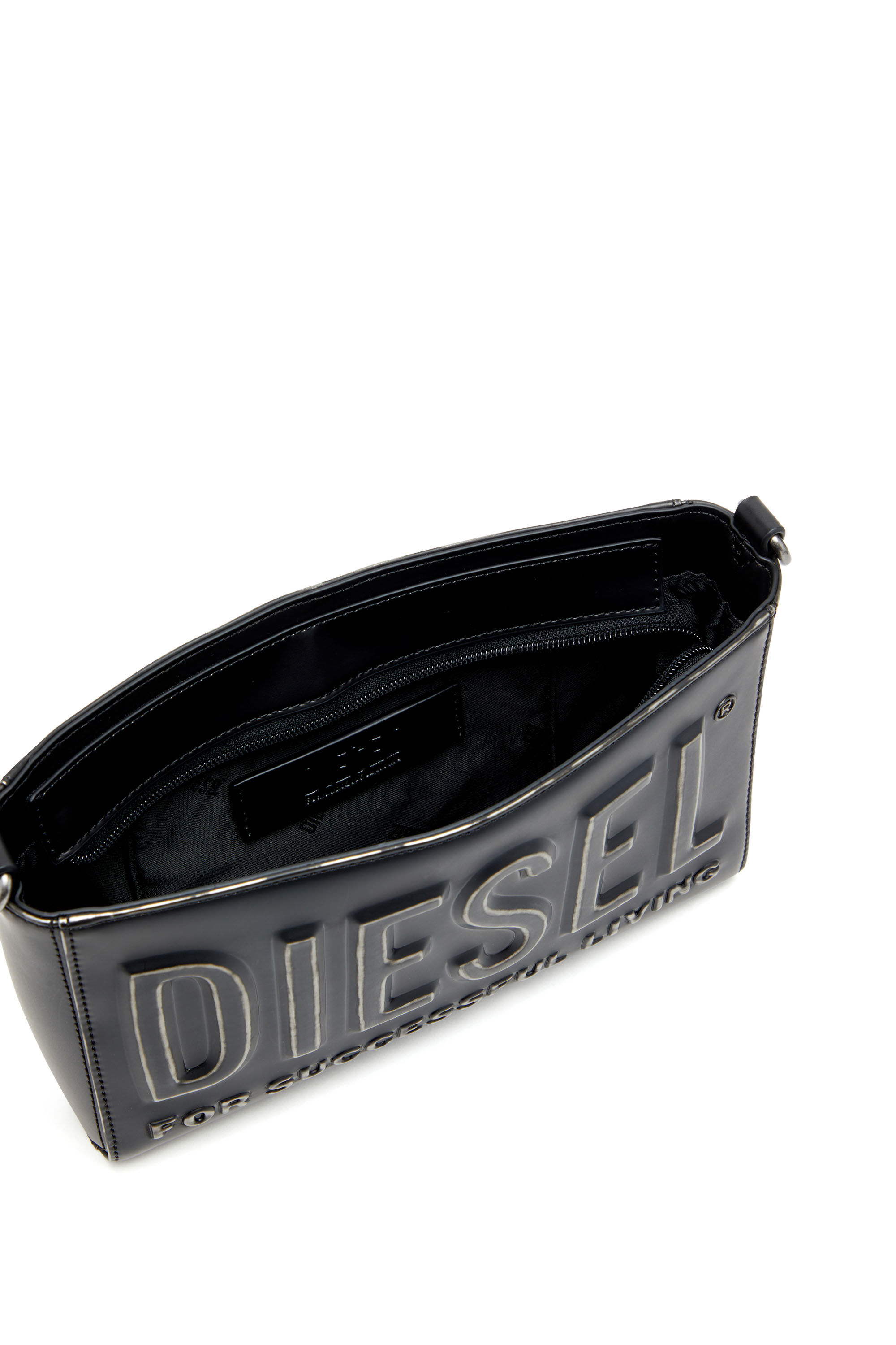 Diesel - DSL 3D CAMERA BAG X, Man's Dsl 3D-Camera bag in brushed PU in Black - 2