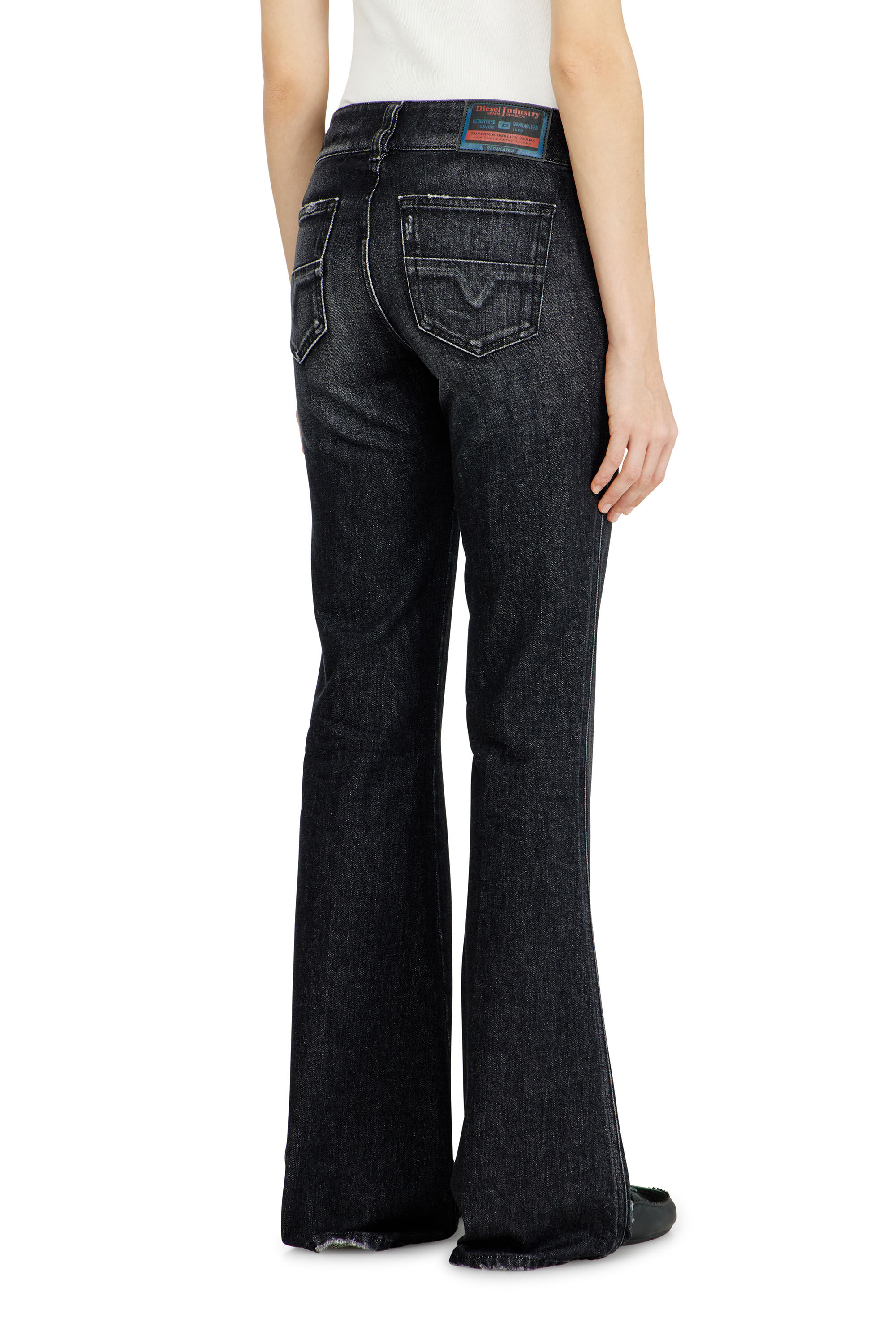 Diesel - Woman's Bootcut Jeans D-Hush 09N50, Black/Dark grey - 5