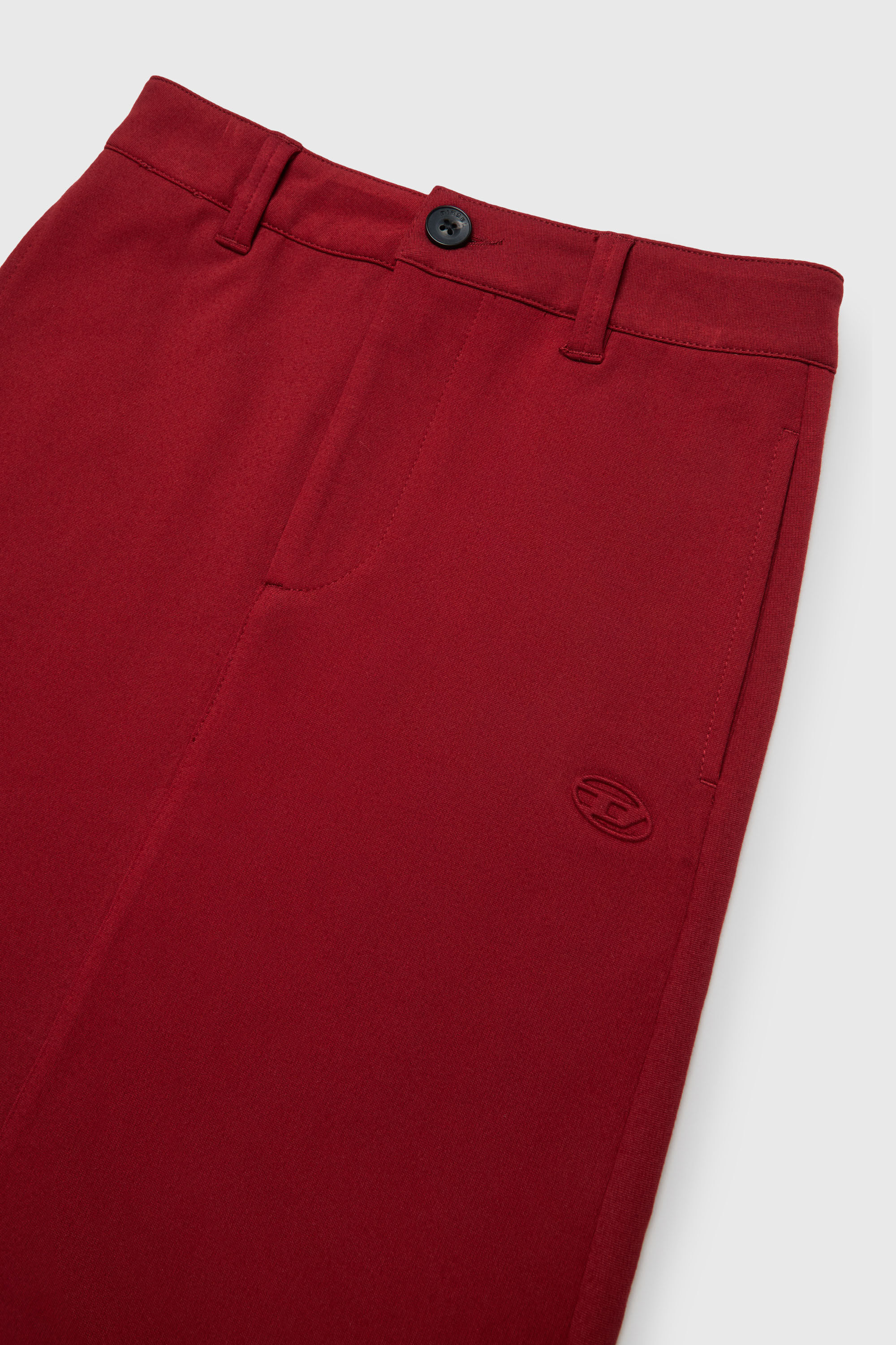 Diesel - GMILX, Woman's Skirt in stretch viscose blend in Red - 3