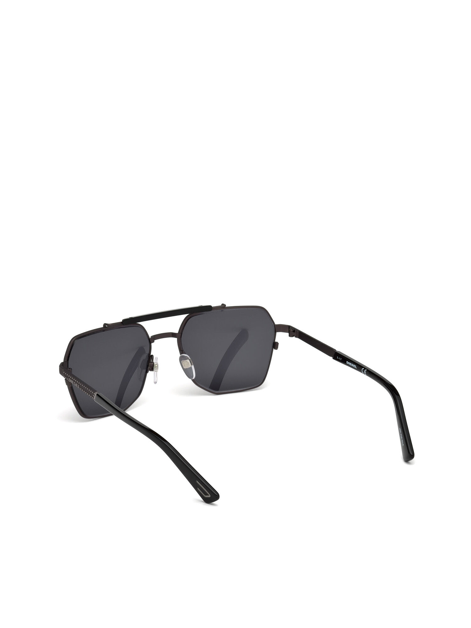 Diesel - DL0256, Man's Hexagonal shape eyewear in Black - 5