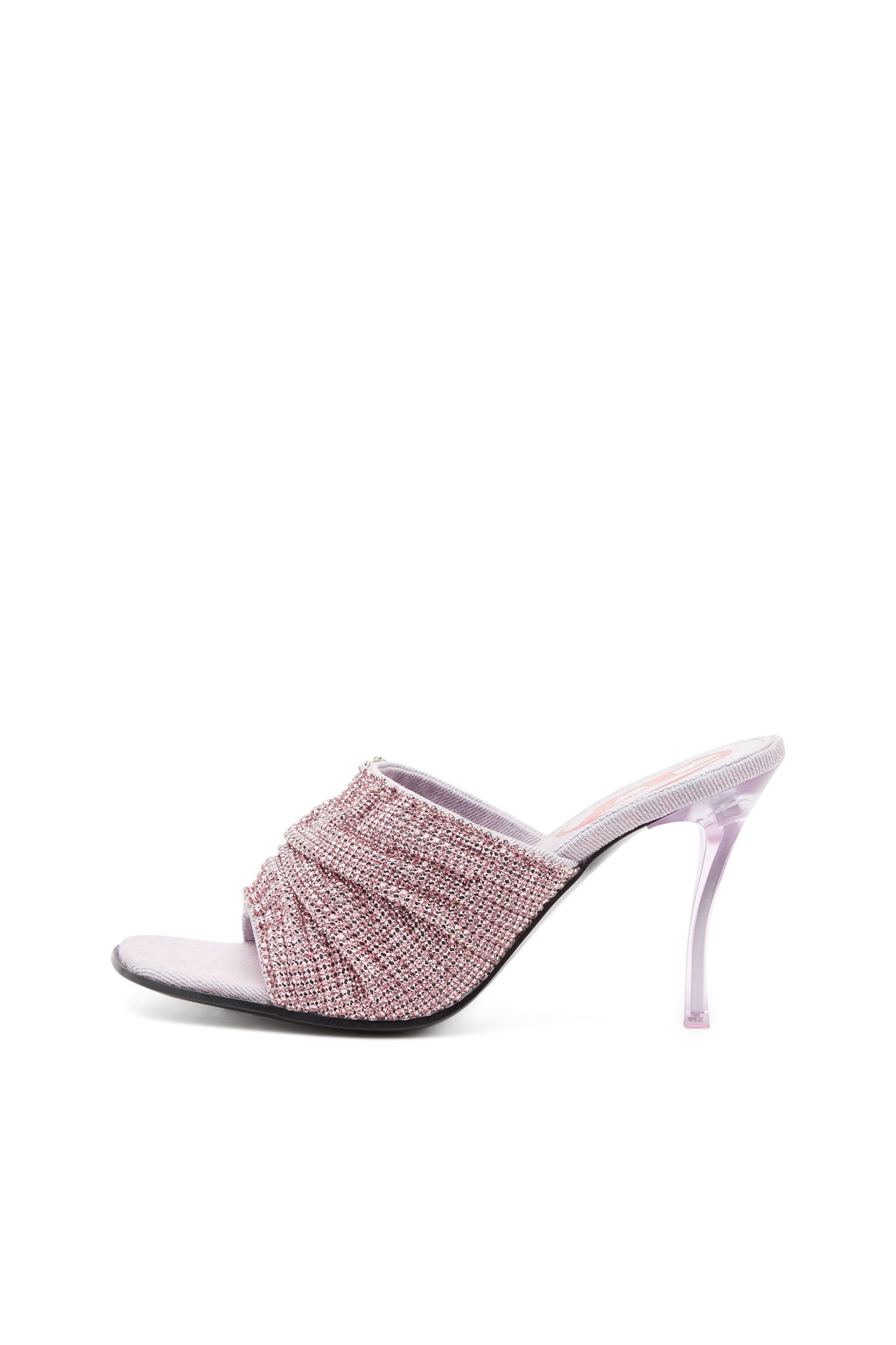 Diesel - D-SYDNEY SDL S, Woman D-Sydney Sdl S Sandals - Mule sandals with rhinestone band in Pink - Image 7