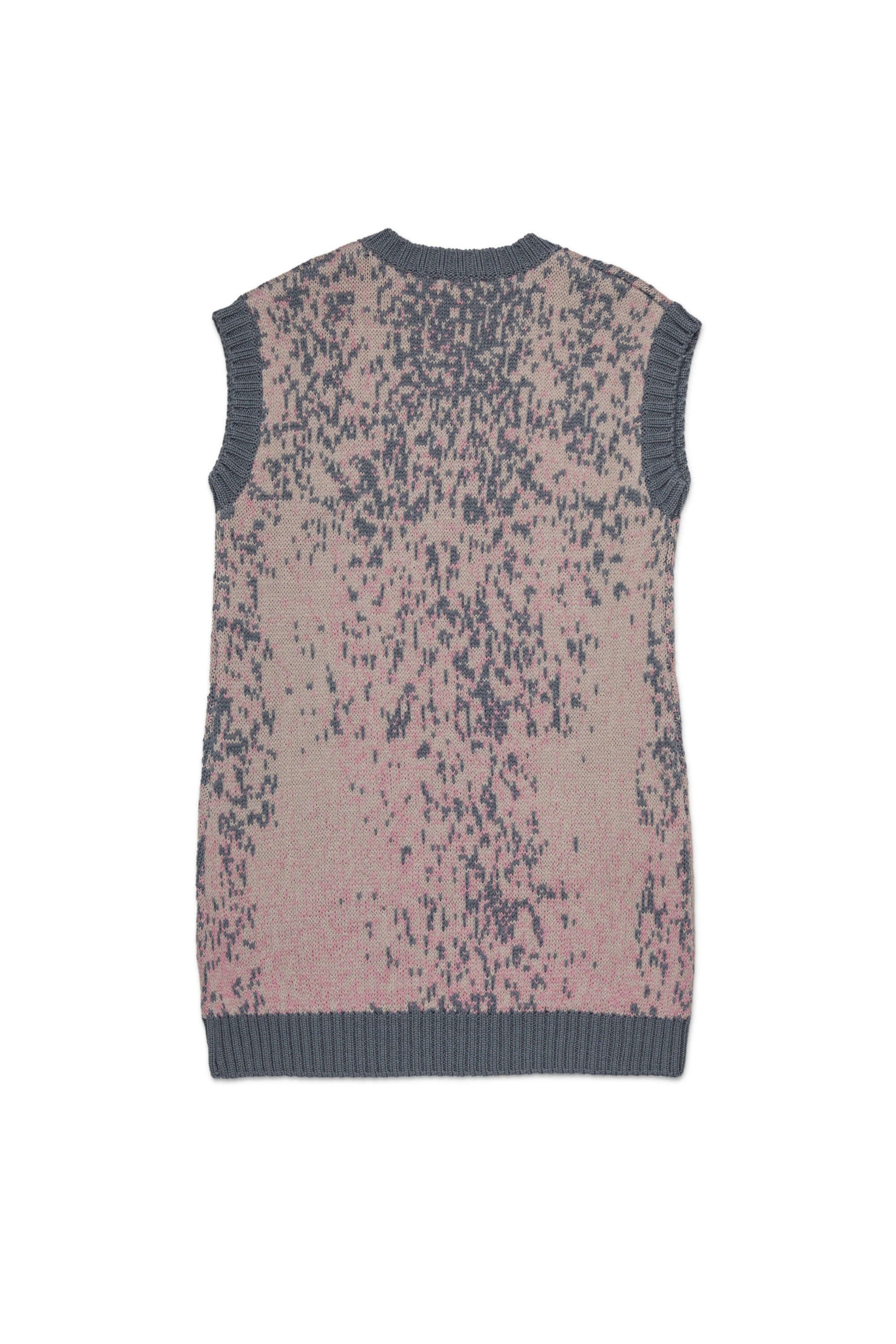 Diesel - DIAMA, Woman's Wool dress with a V-neck in Pink - 2