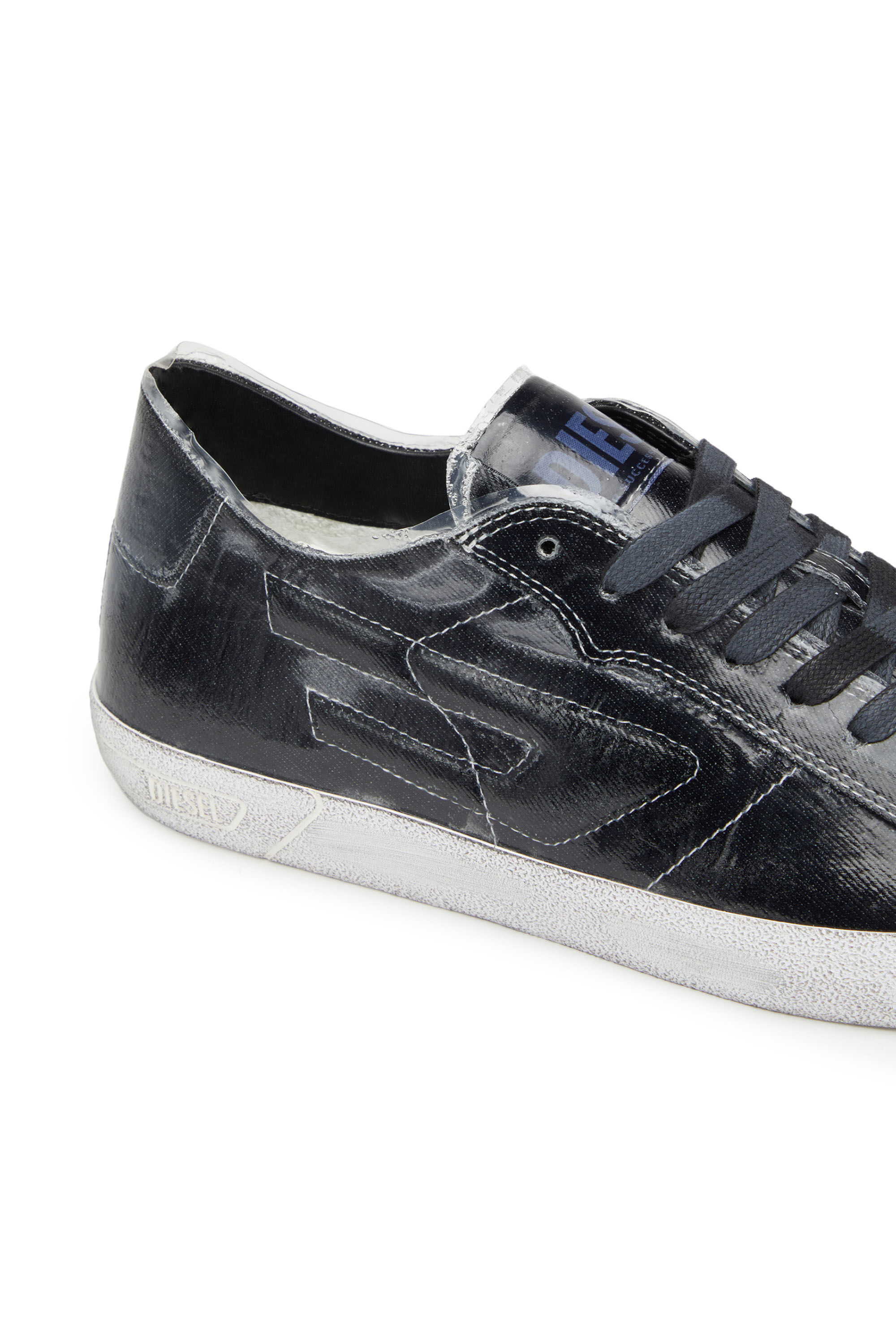 Diesel - S-LEROJI LOW W, Woman's S-Leroji Low W - Canvas sneakers with TPU overlay in Black - 6