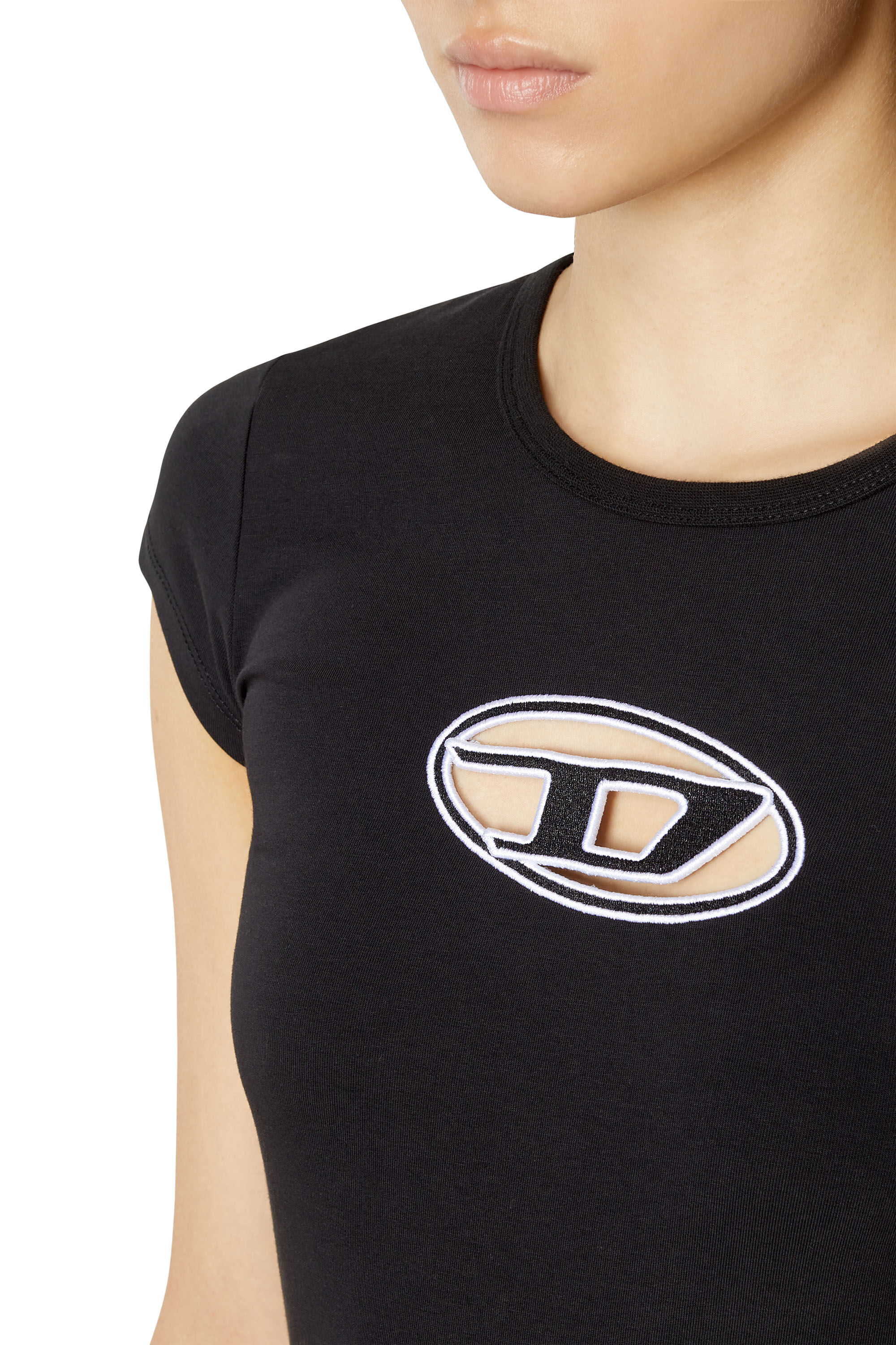 T-ANGIE Woman: T-shirt with peekaboo logo | Diesel
