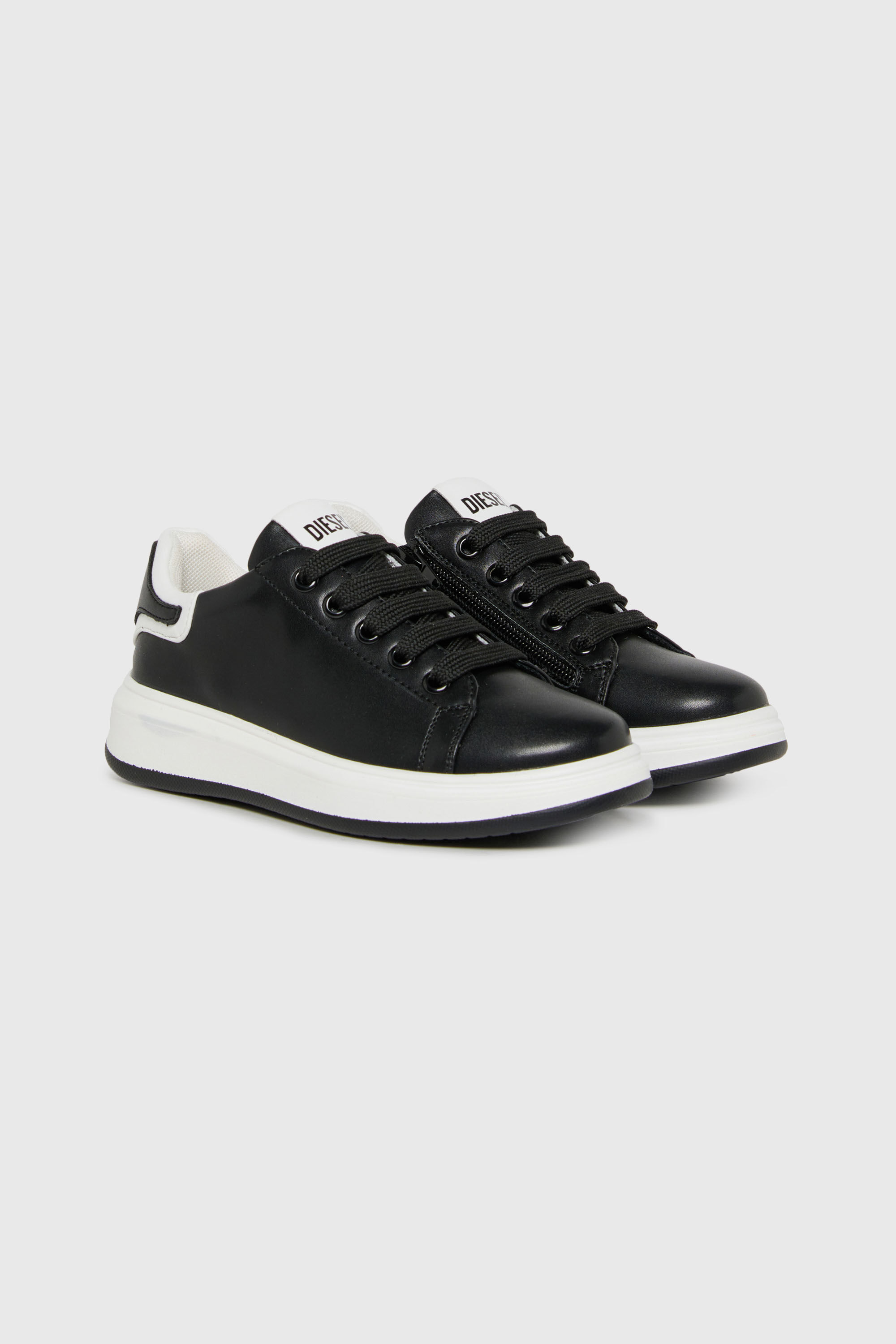 Diesel - S-MEQUIPLA, Unisex's S-MEQUIPLA-Sneakers with contrast trims in Black - 2