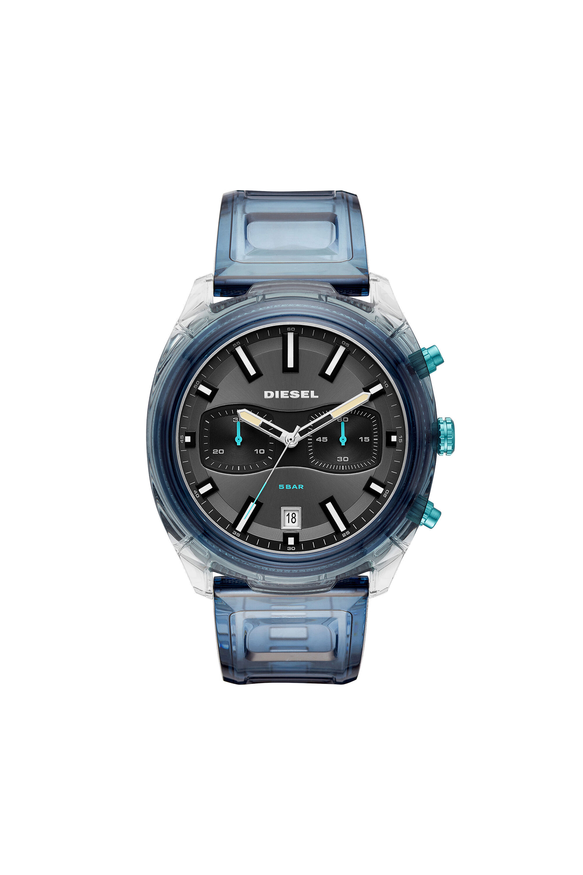 DZ4494 Man: Tumbler quartz chronograph watch in silicone | Diesel