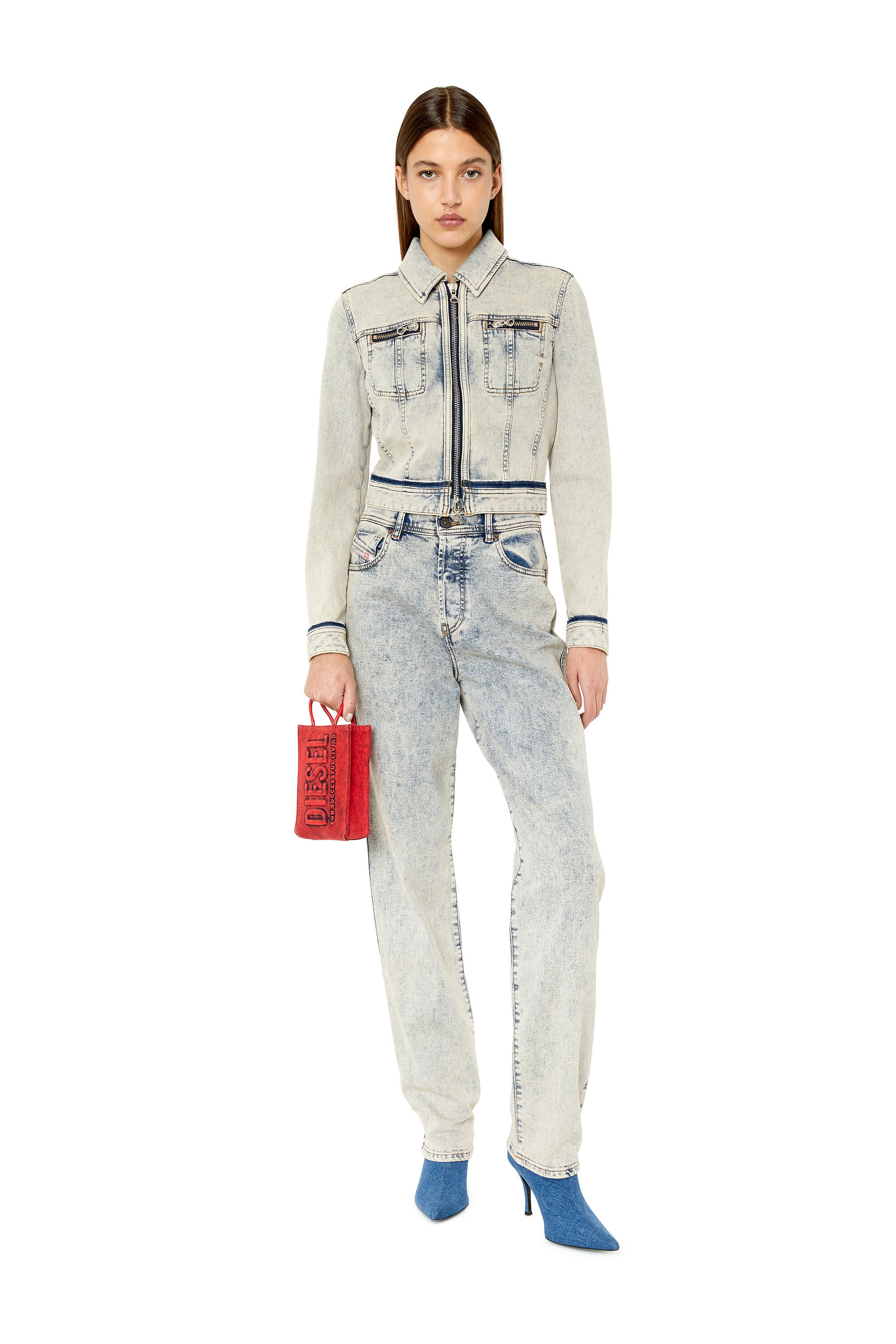 Diesel - 1956 D-Tulip 09F12 Straight Jeans, Medium blue - Image 1