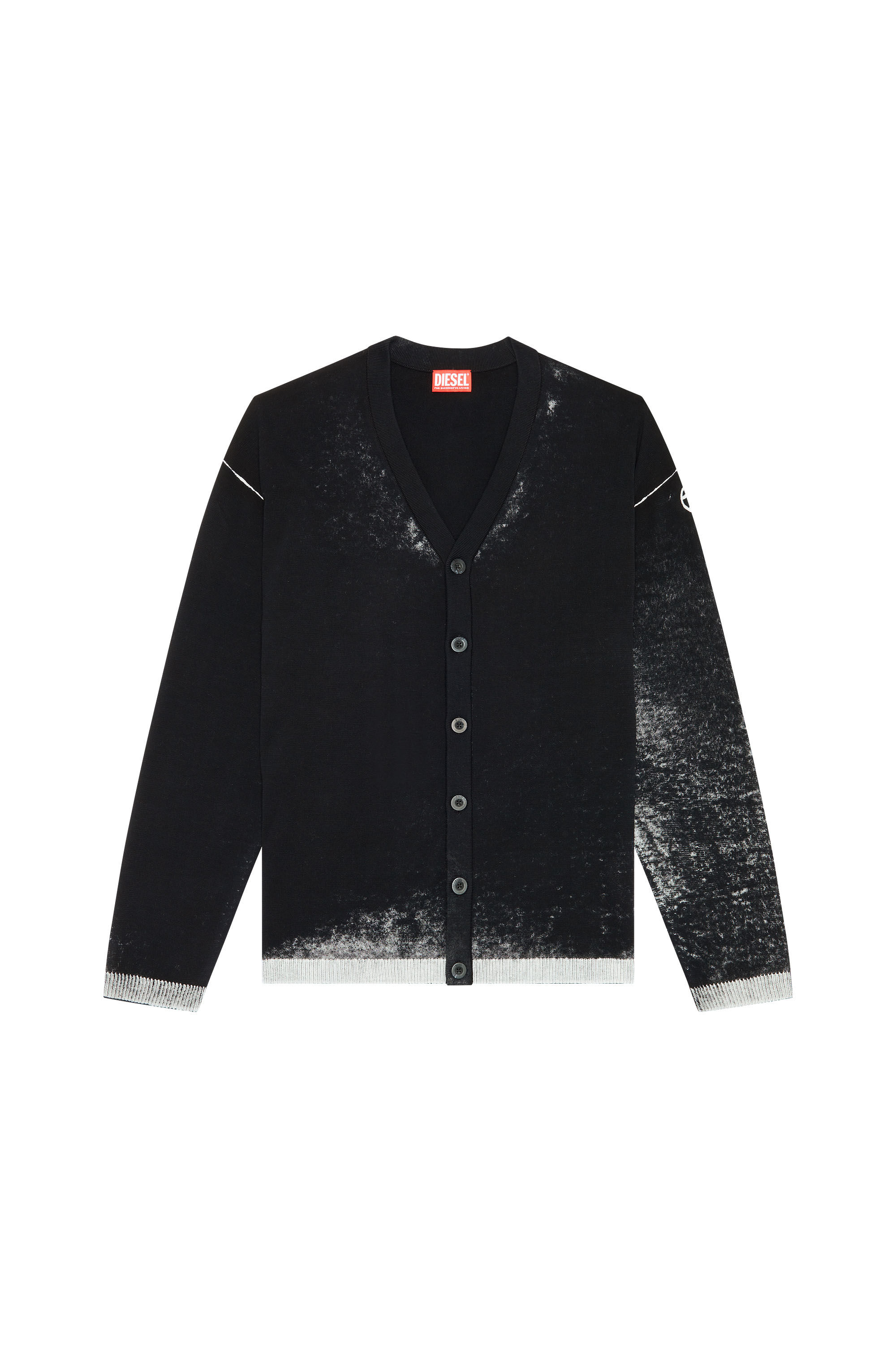 Men's Reverse-print cotton cardigan | K-LARENCE-CARDIGAN-B Diesel