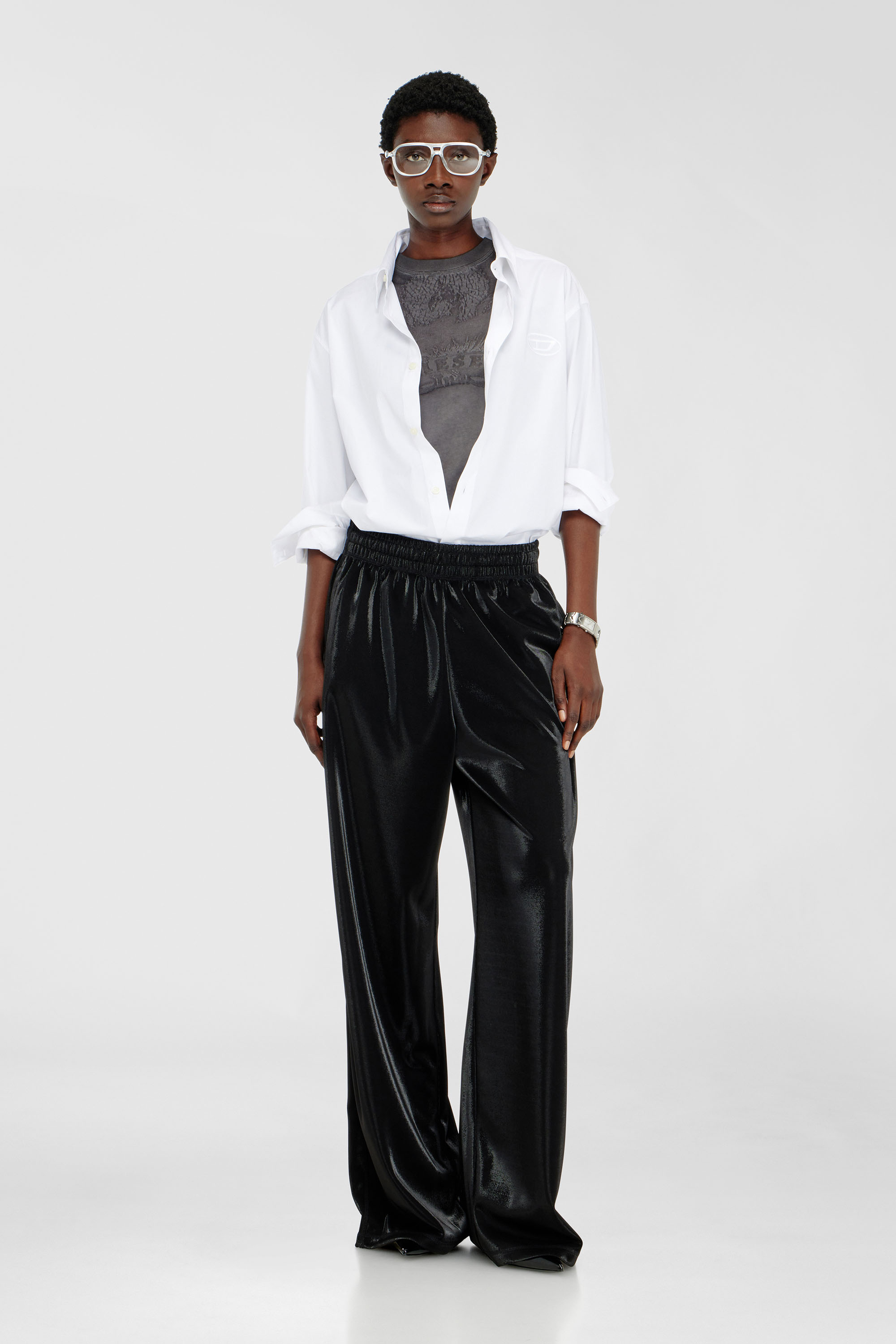 Slim T-shirt with d&eacute;vor&eacute; Phoenix