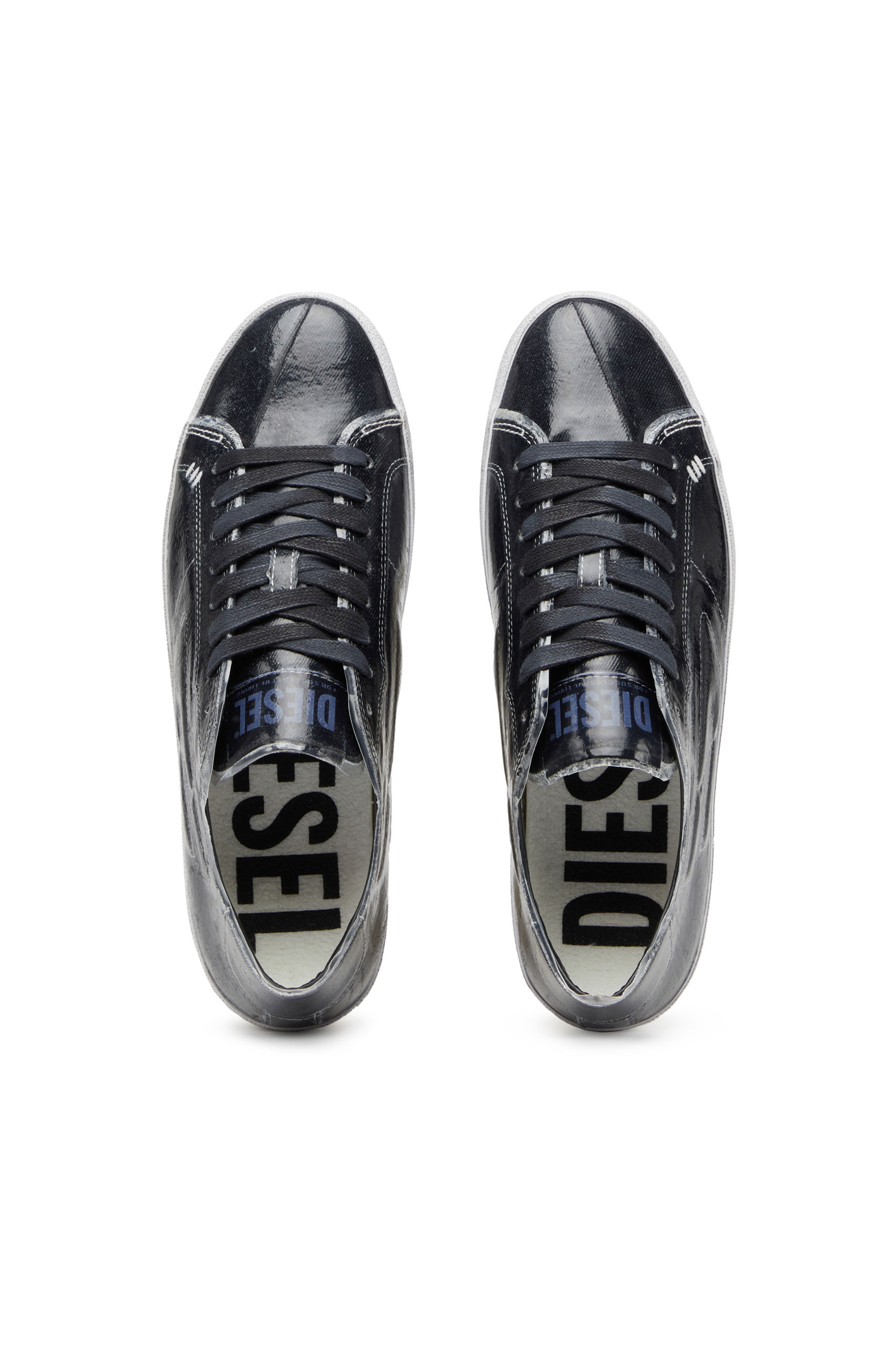 Diesel - S-LEROJI LOW, Man's S-Leroji Low - Canvas sneakers with TPU overlay in Black - 5