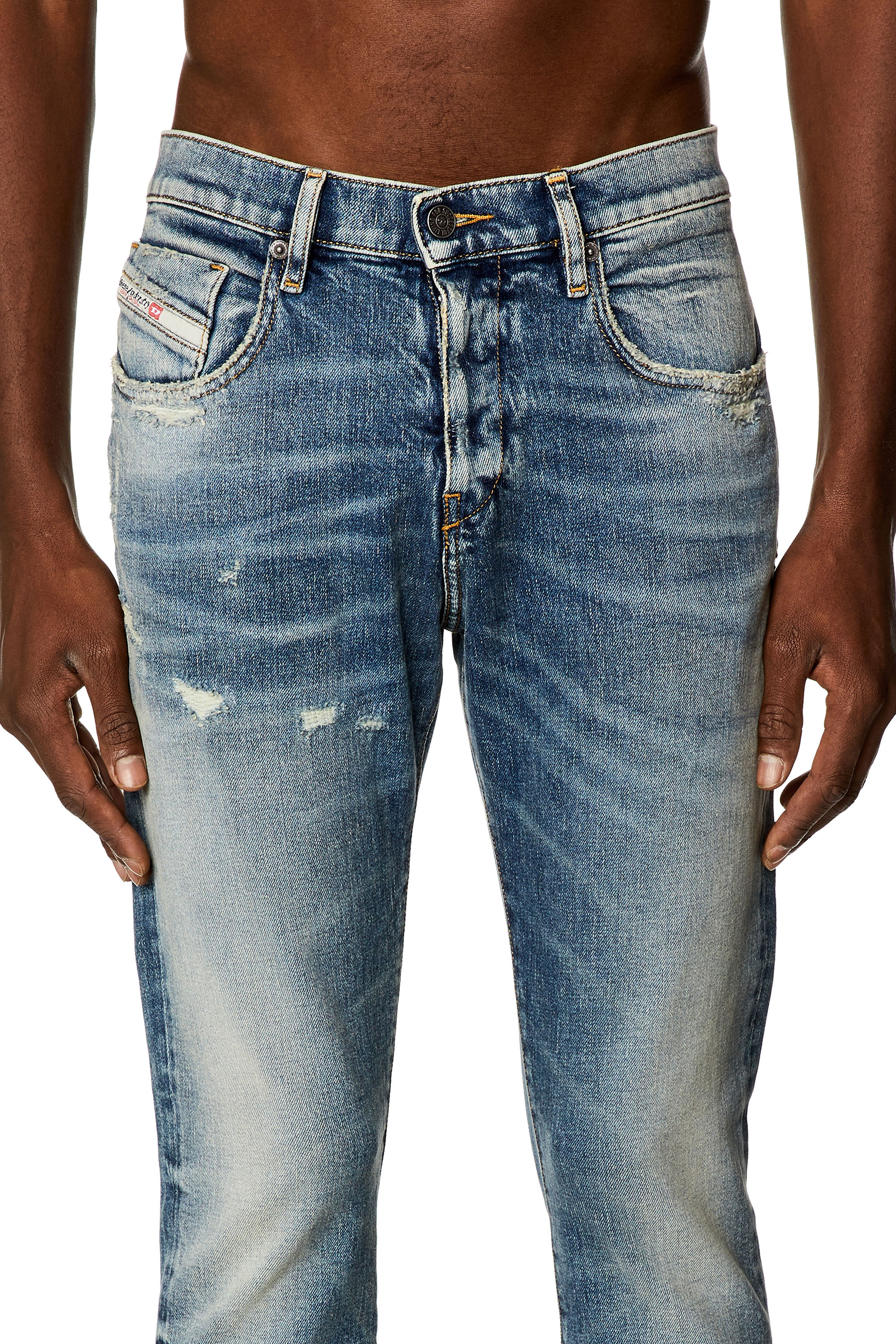 Diesel - Slim Jeans 2019 D-Strukt E07L1, Medium blue - Image 4