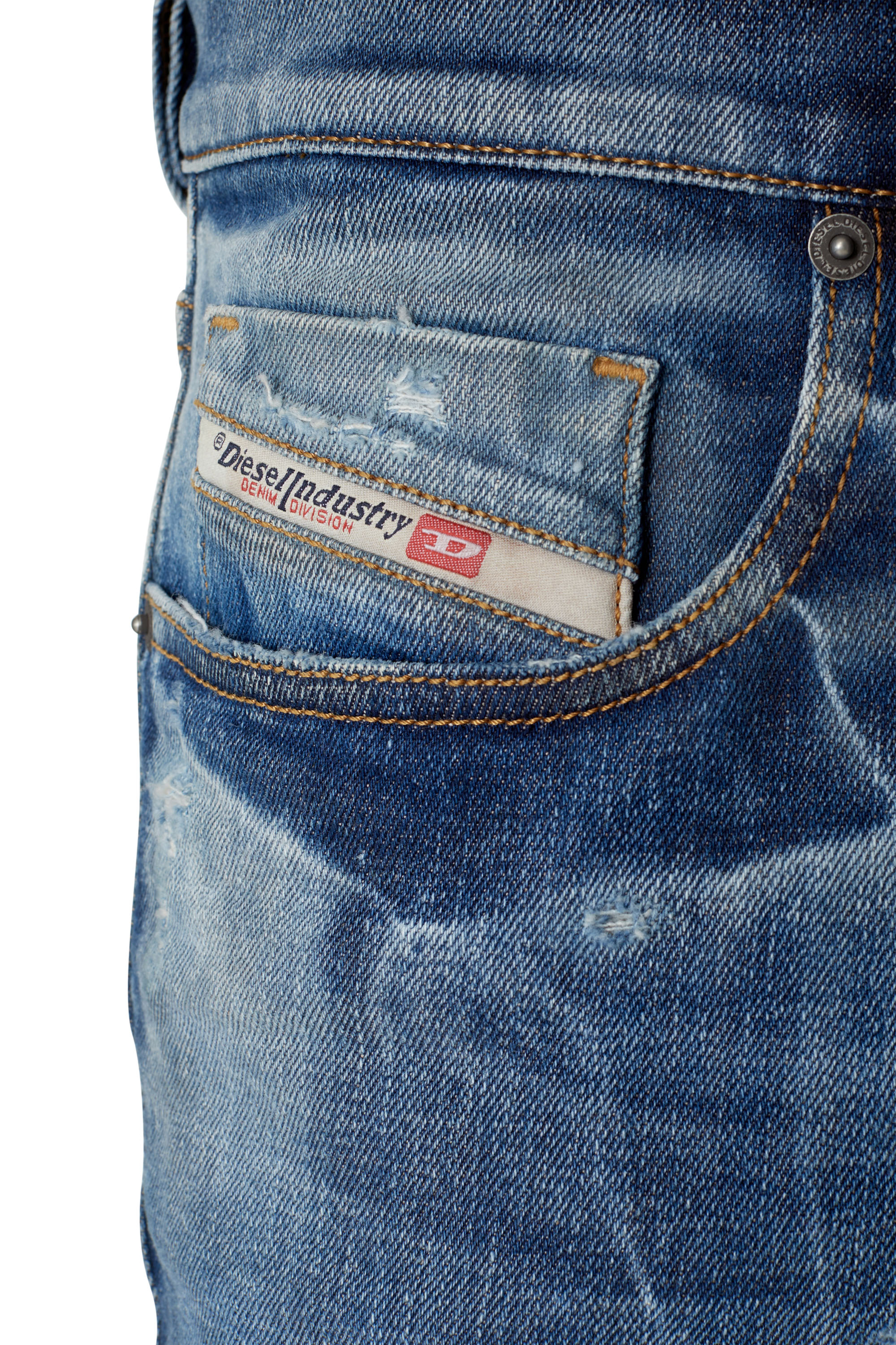 Diesel - 2019 D-STRUKT 09E14 Slim Jeans, Medium blue - Image 3