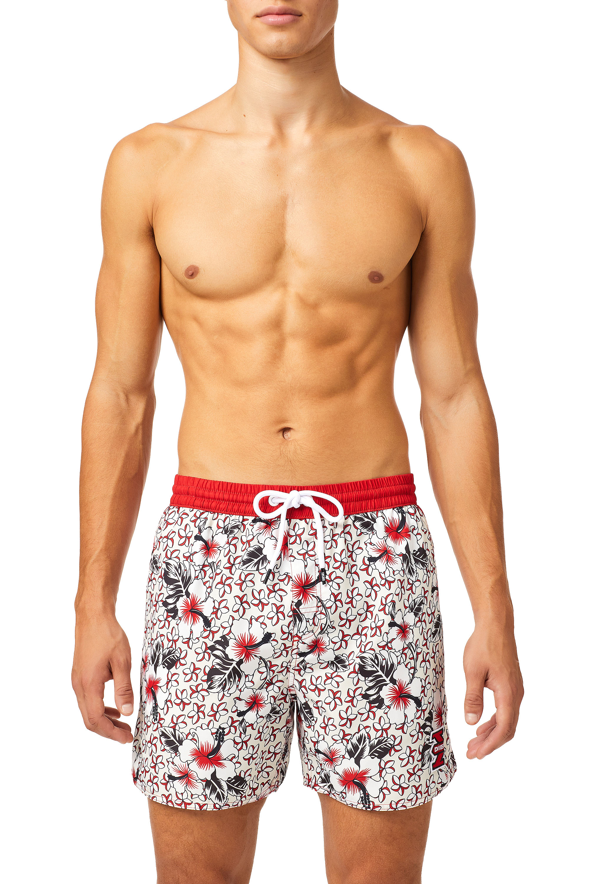Diesel - BMBX-CAYBAY CALZONCINI, Red/White - Image 1