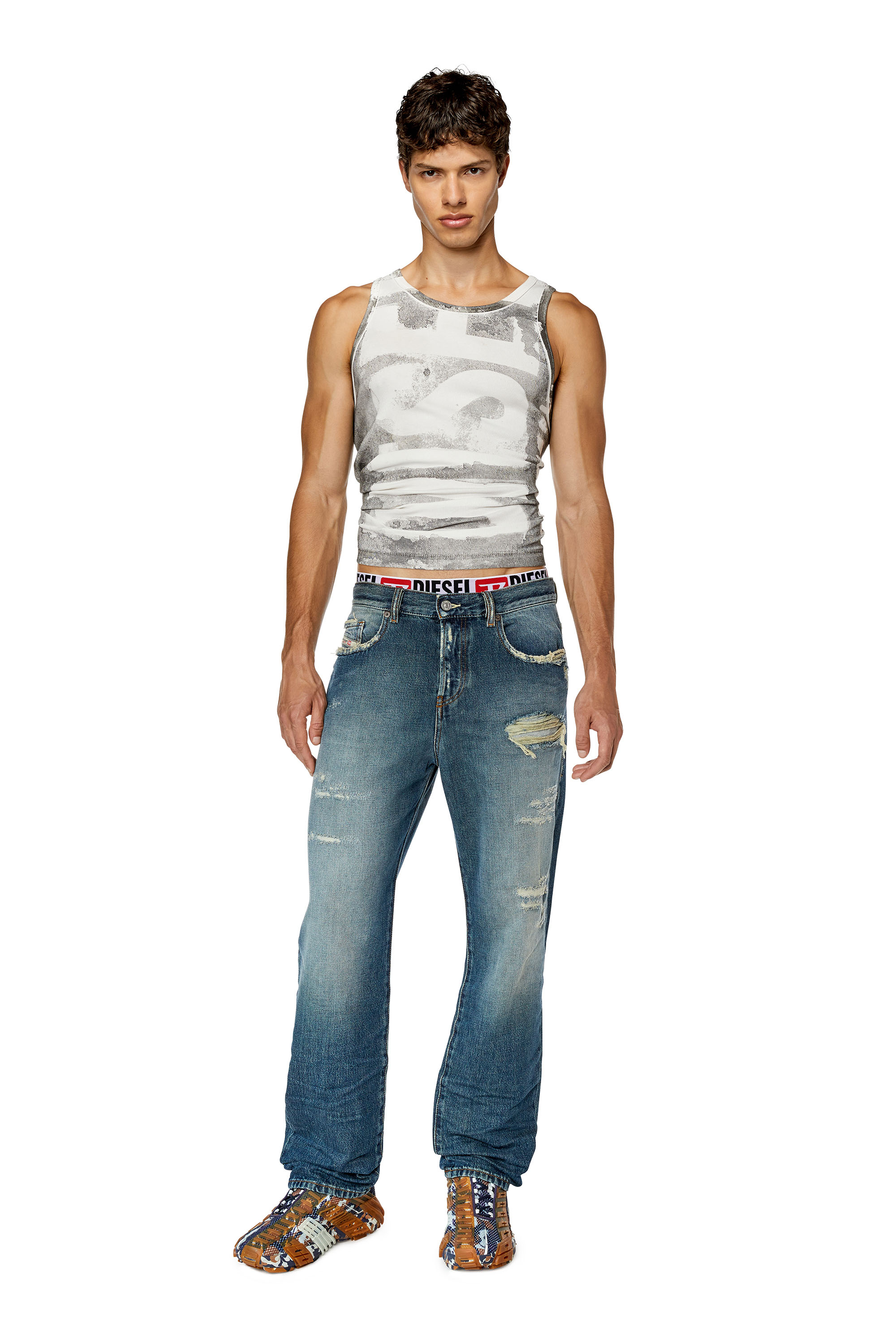 Diesel - Straight Jeans 2020 D-Viker E9C40, Dark Blue - Image 1